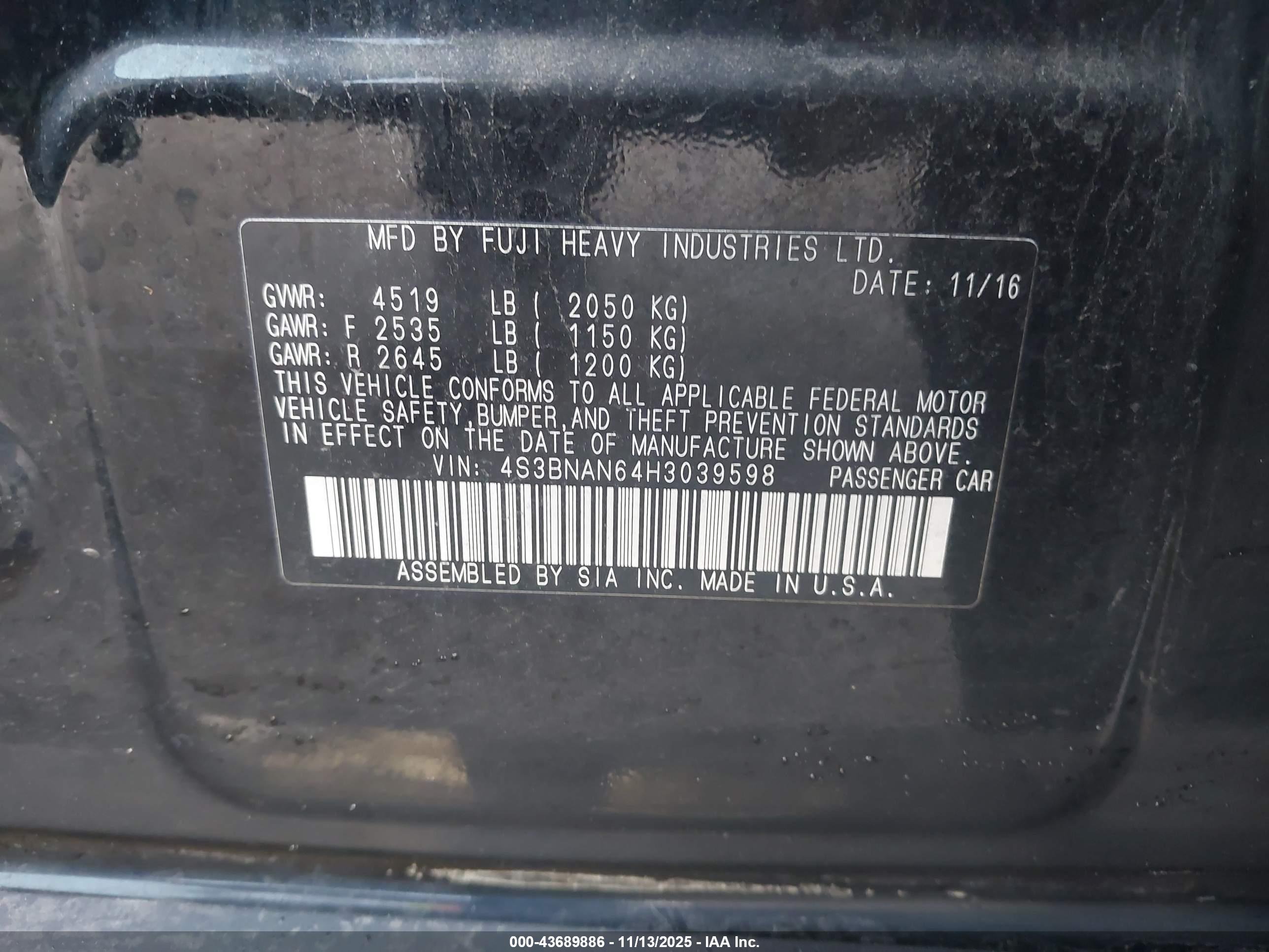 SUBARU LEGACY image 9