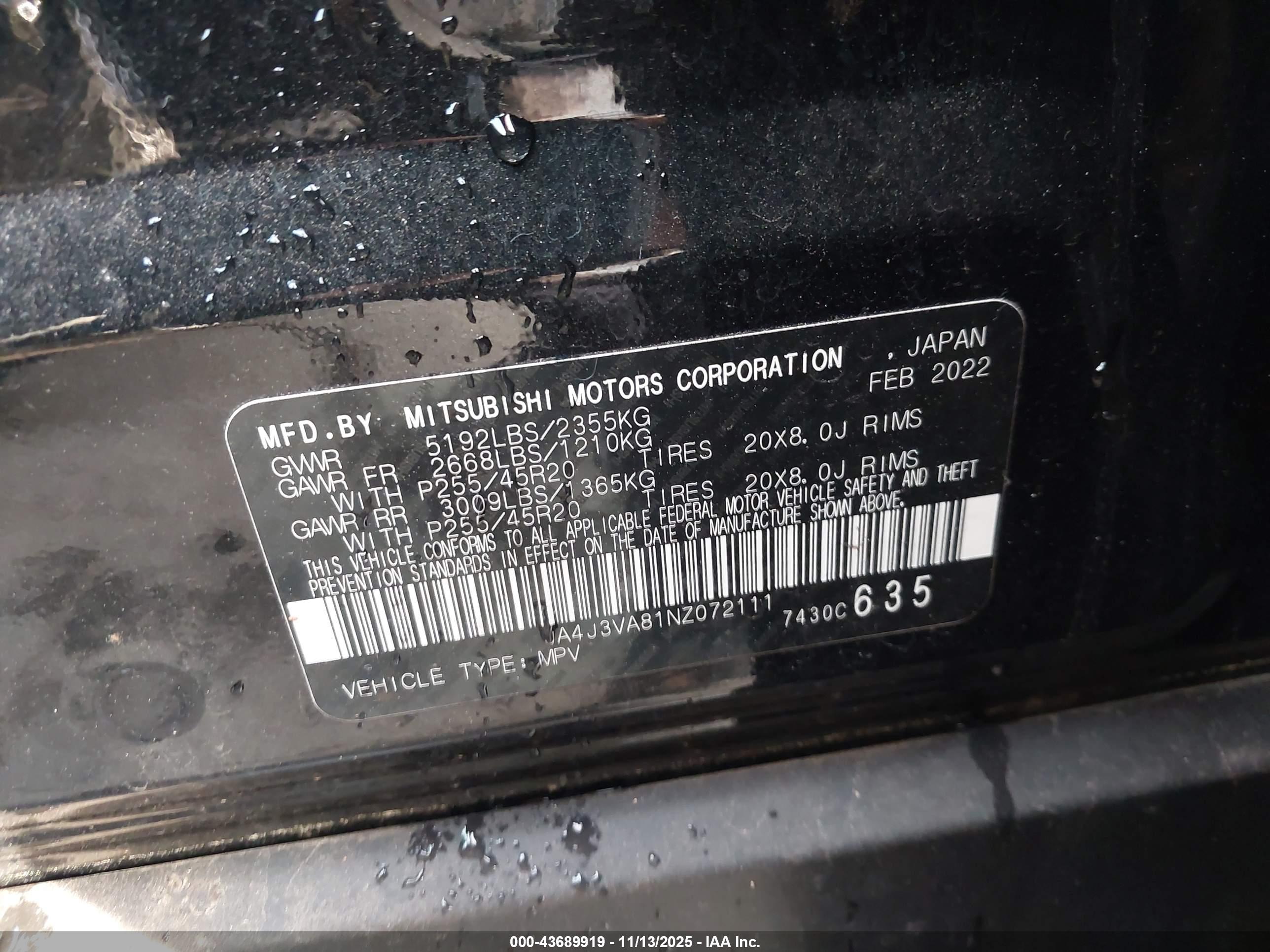 MITSUBISHI OUTLANDER image 9