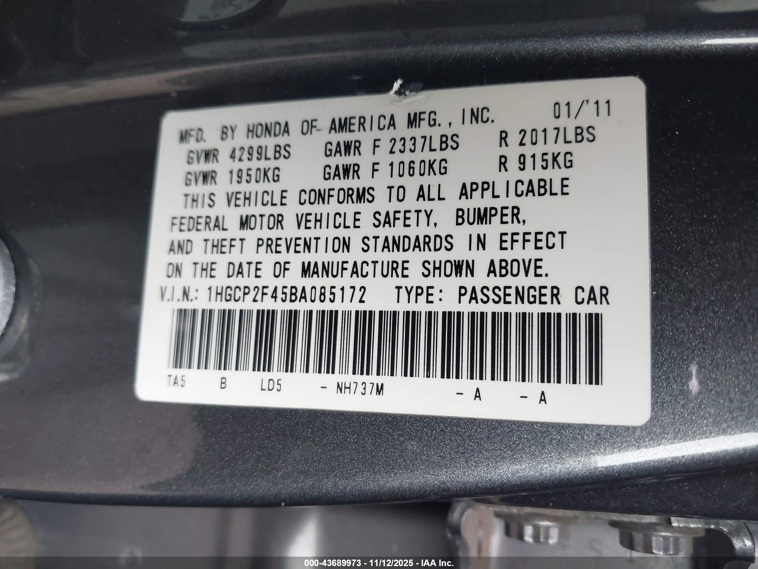 HONDA ACCORD image 9