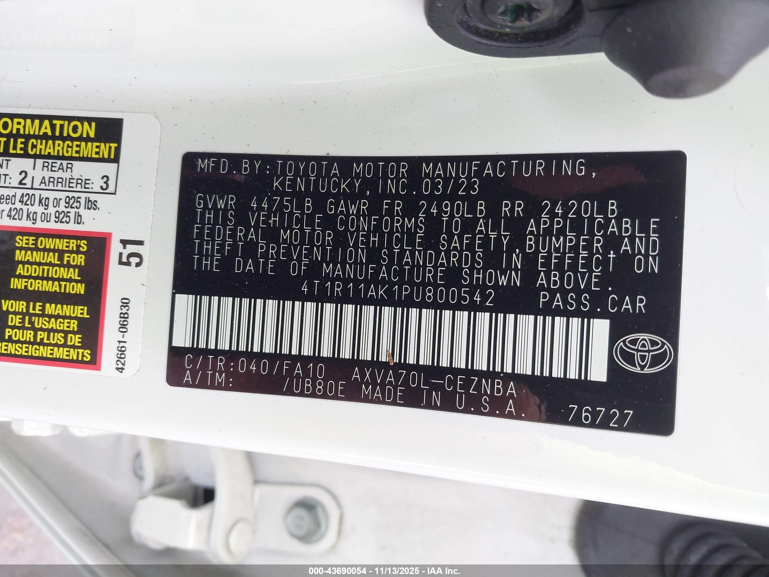 TOYOTA CAMRY image 9