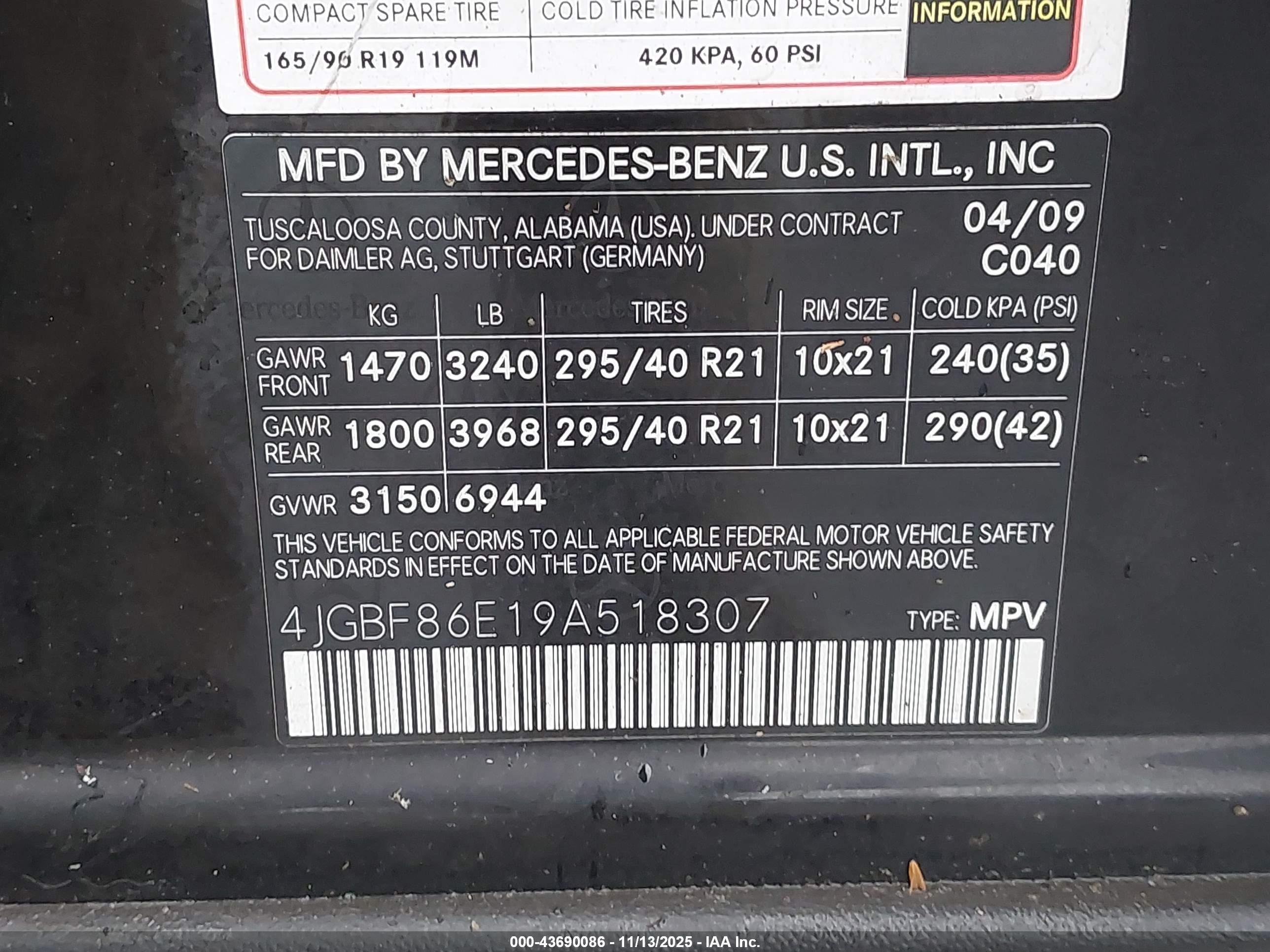 MERCEDES-BENZ GL image 9