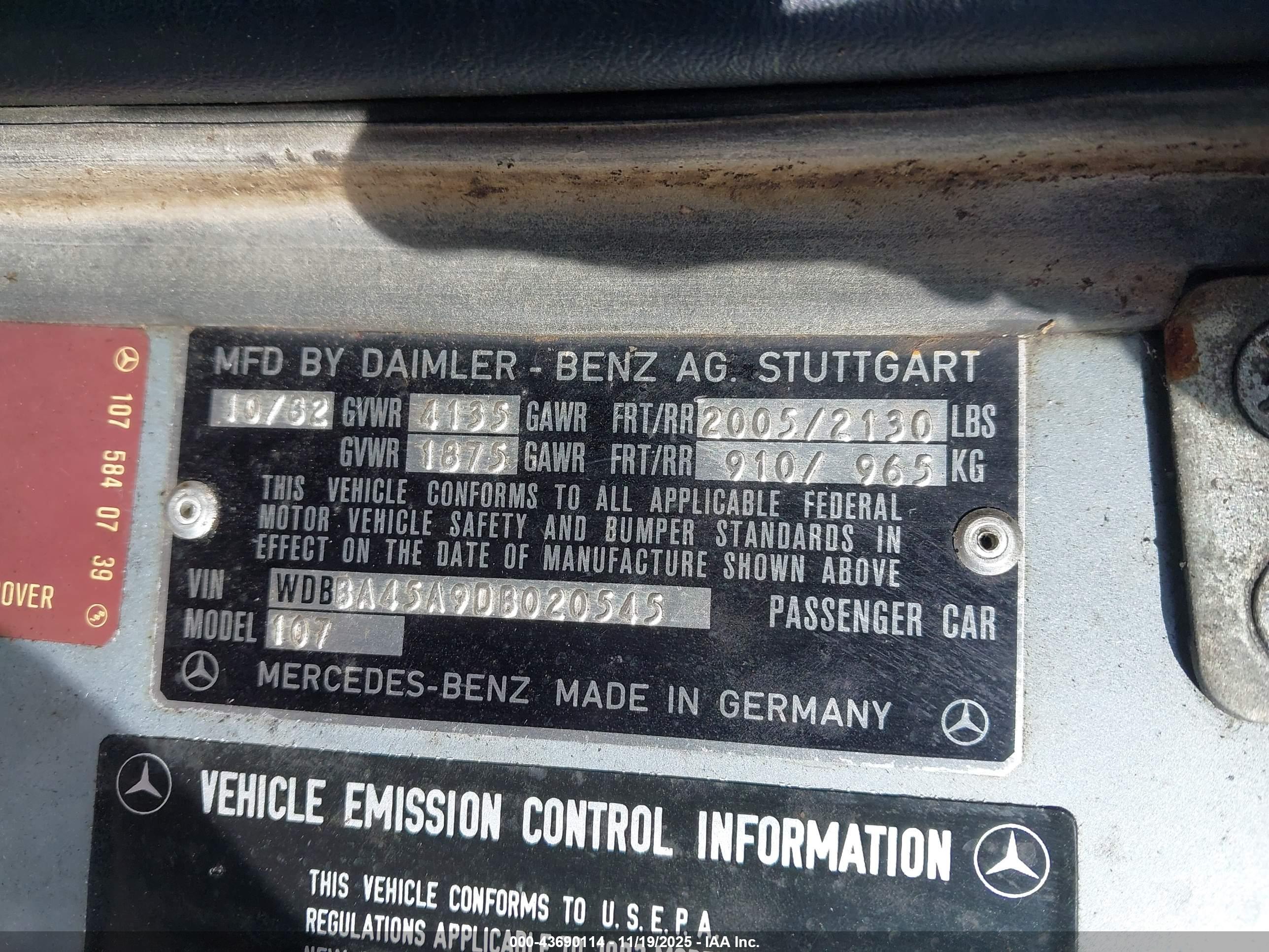 MERCEDES-BENZ 380 image 9