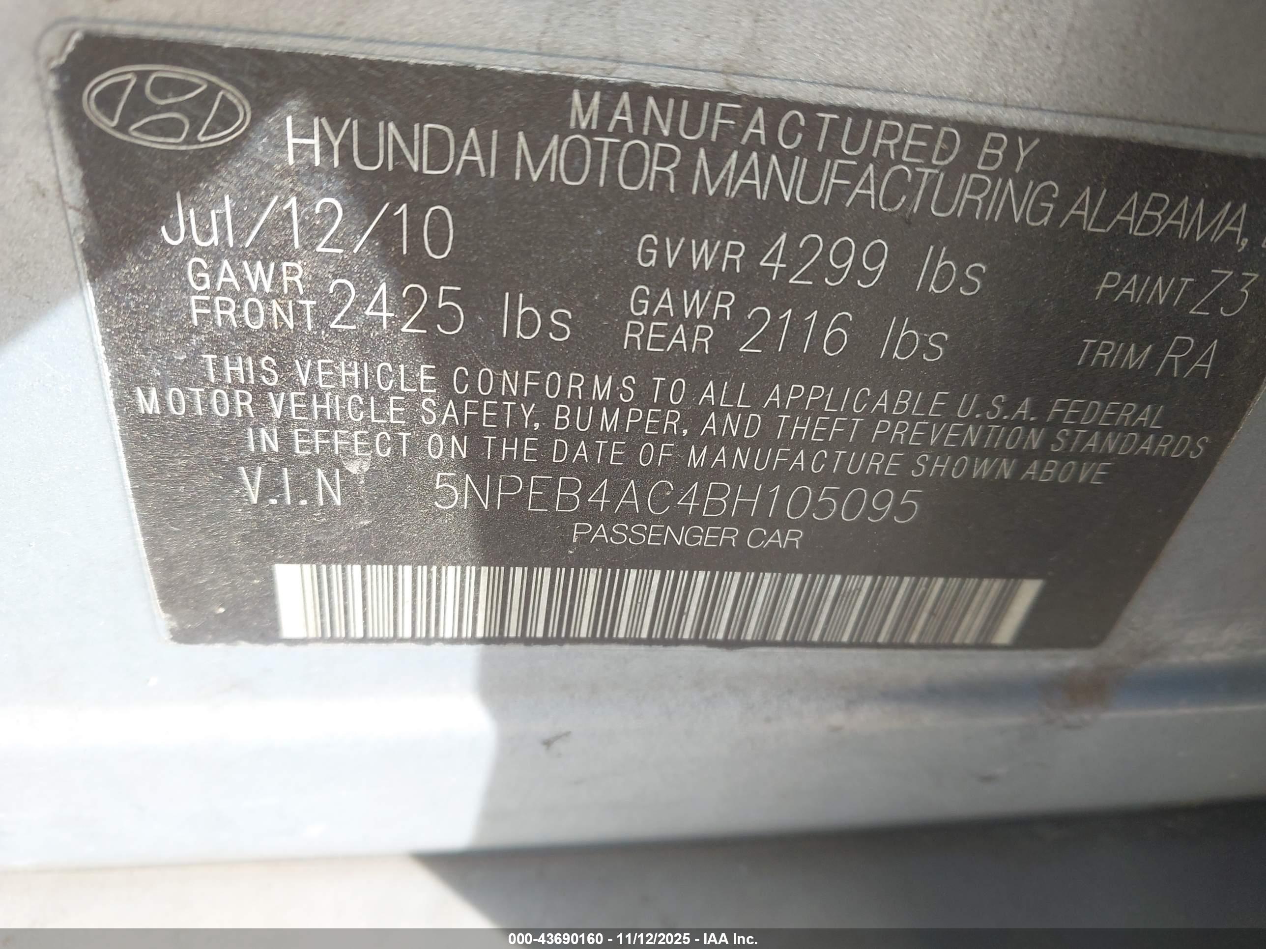 HYUNDAI SONATA image 9