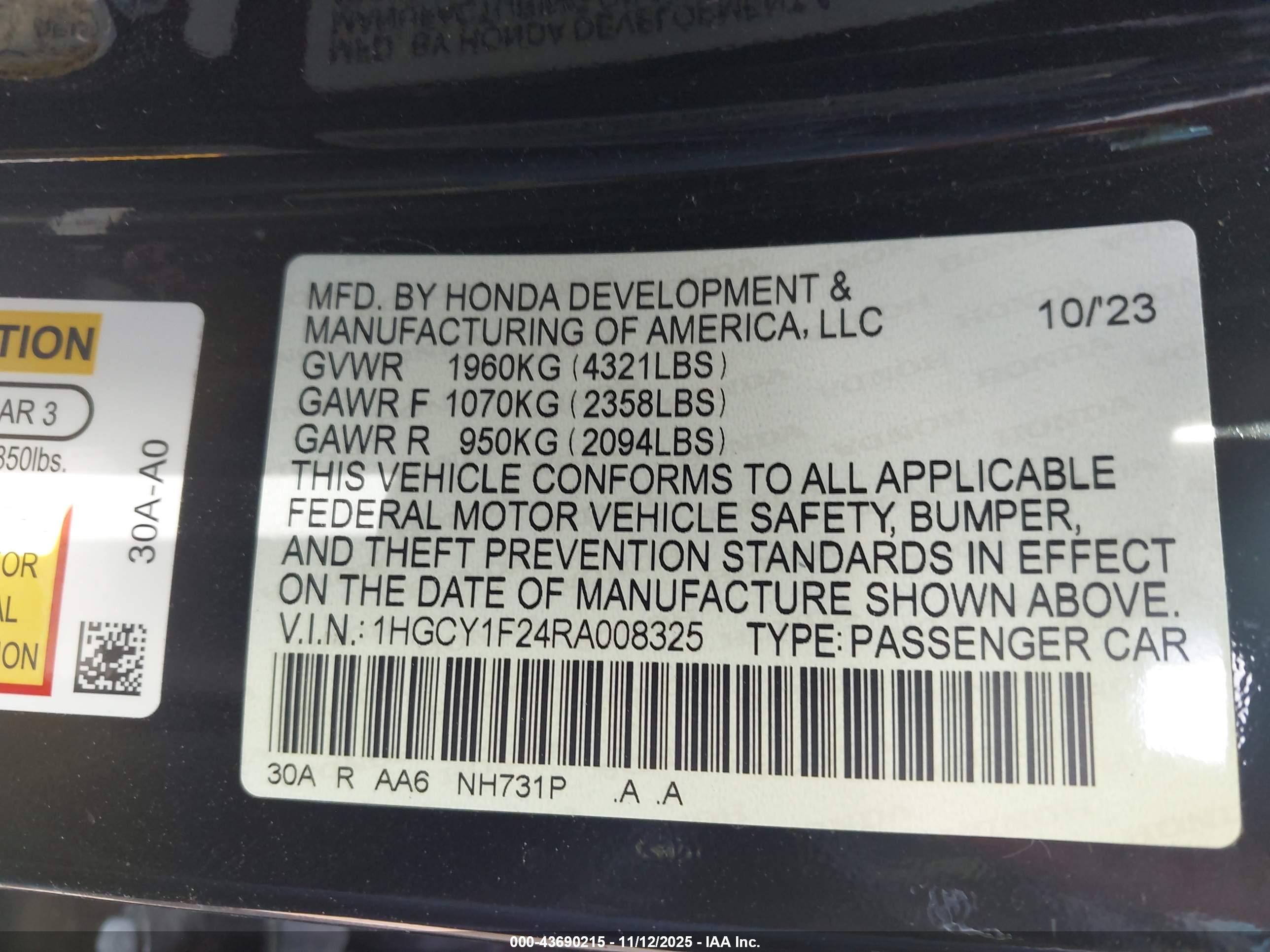 HONDA ACCORD image 9