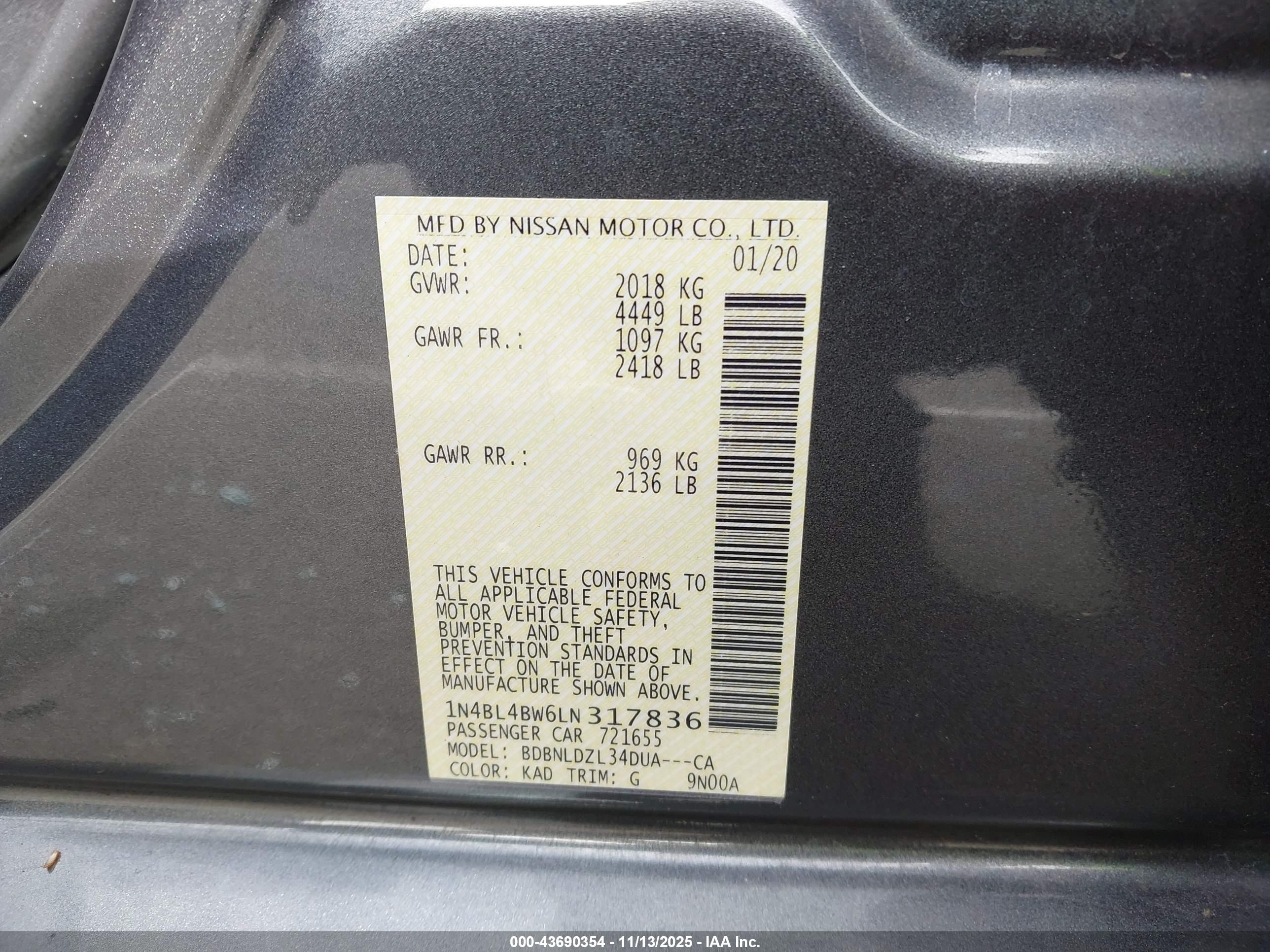 NISSAN ALTIMA image 9
