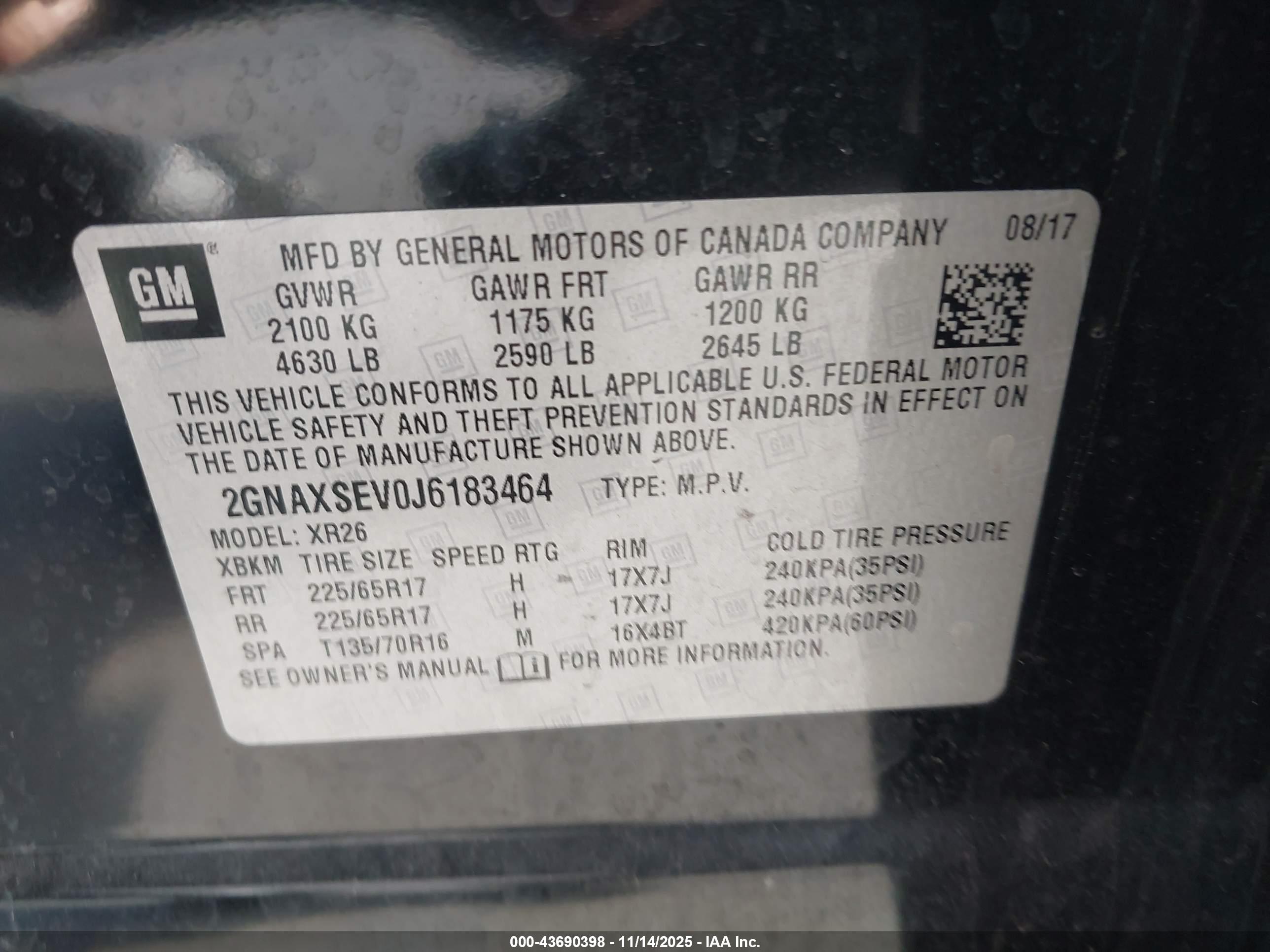 CHEVROLET EQUINOX image 9