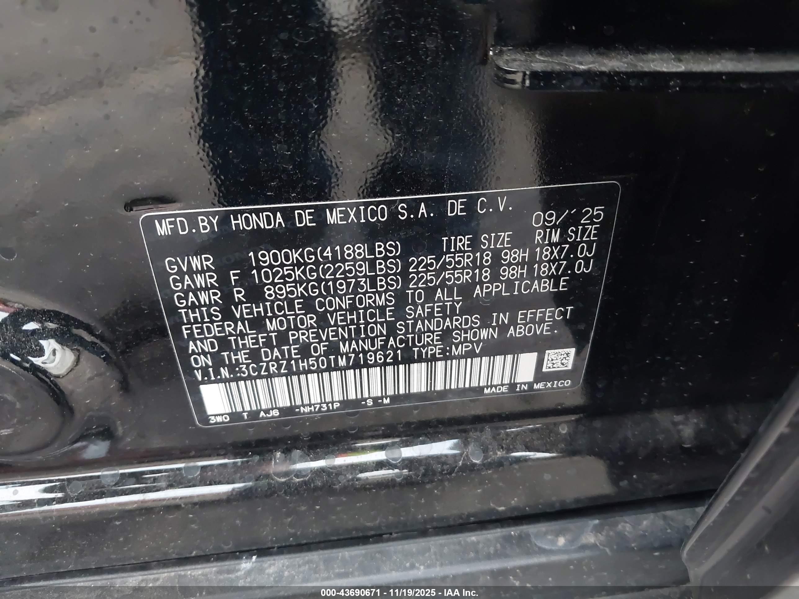 HONDA HR-V image 9