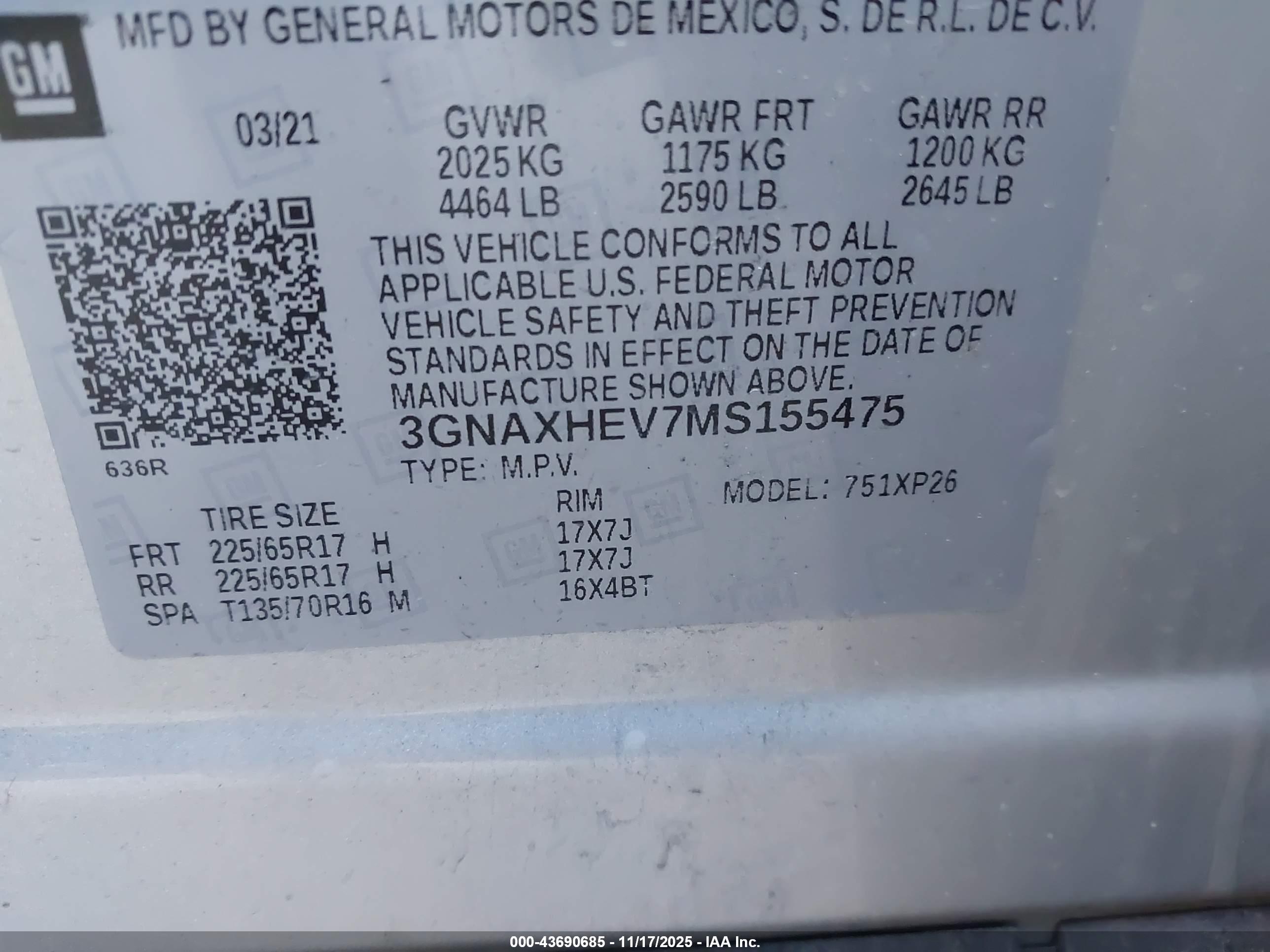 CHEVROLET EQUINOX image 9