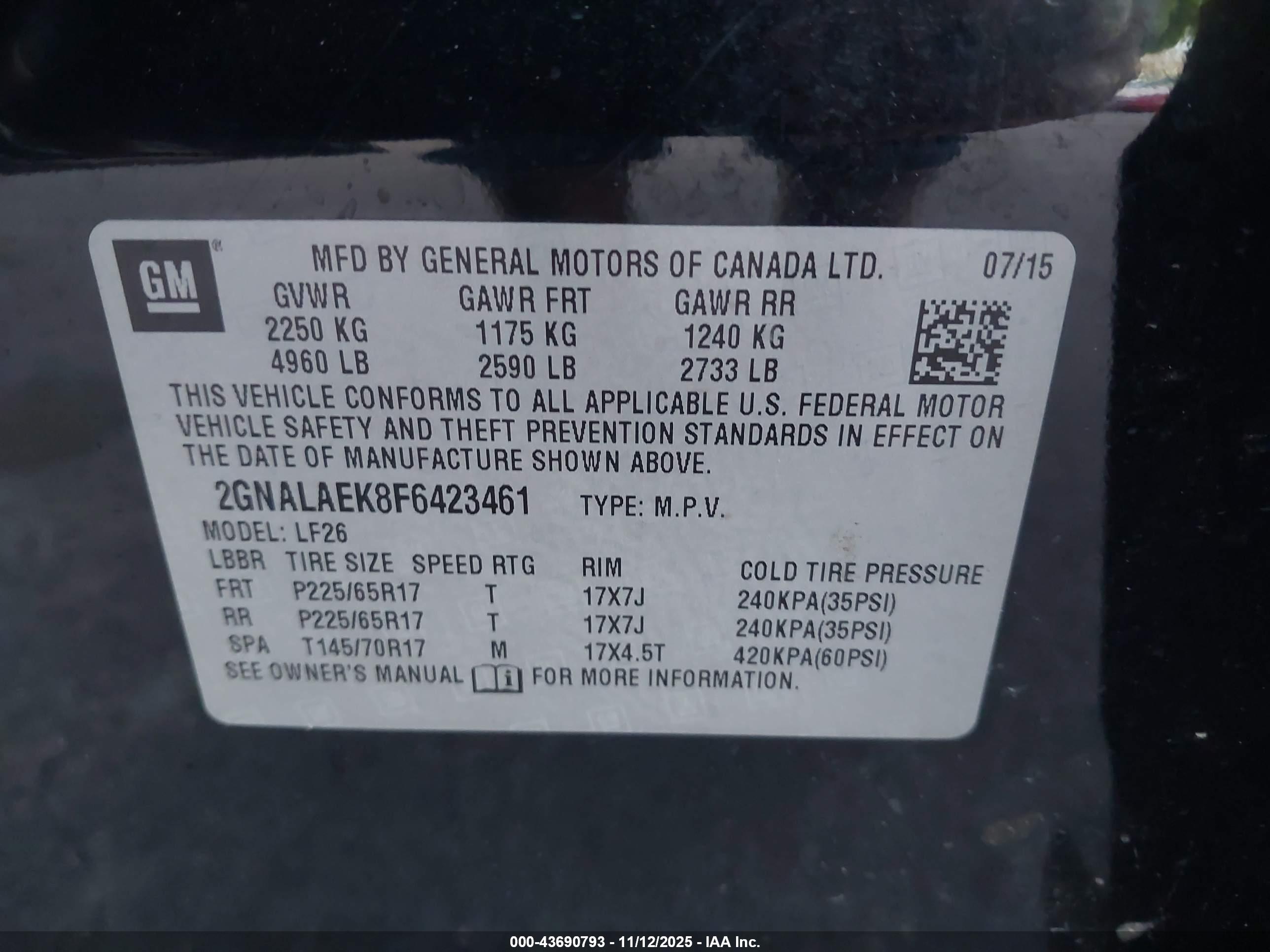 CHEVROLET EQUINOX image 9