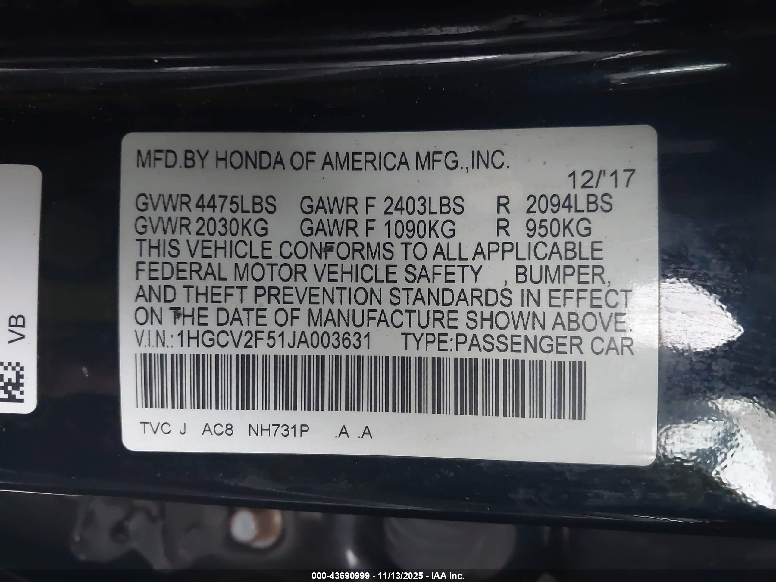 HONDA ACCORD image 9