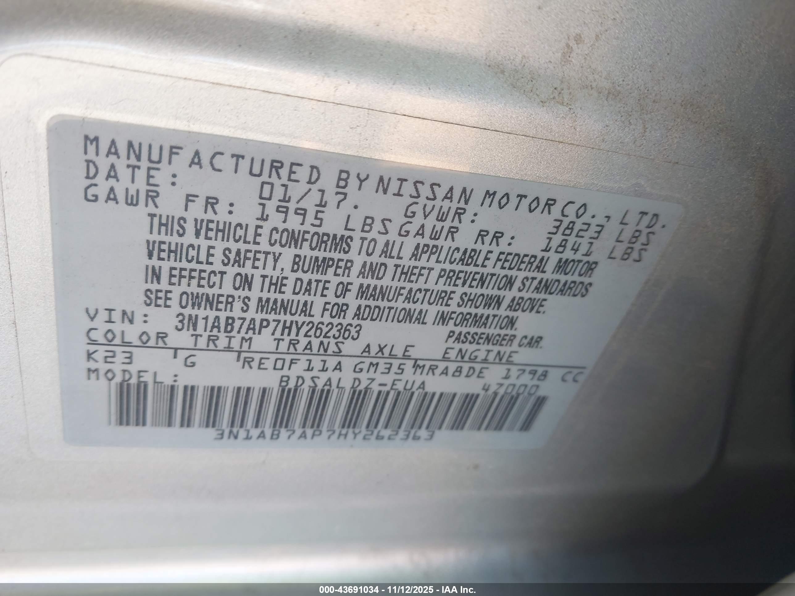 NISSAN SENTRA image 9