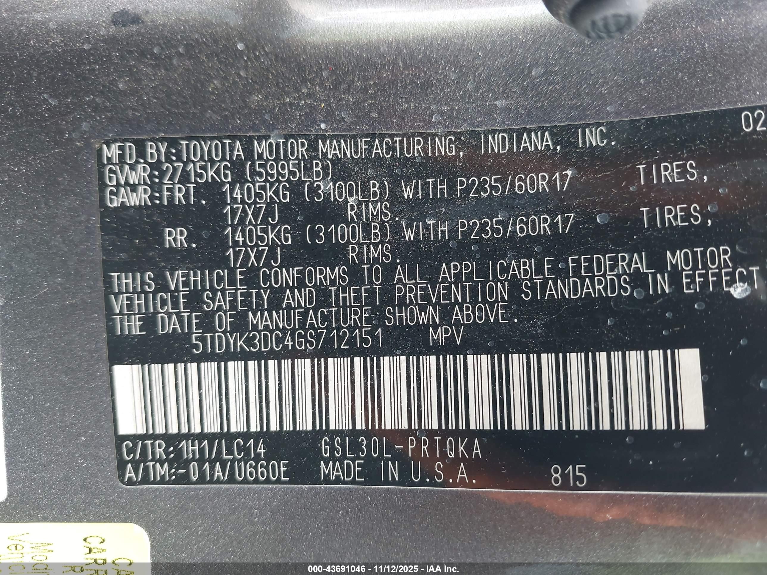 TOYOTA SIENNA image 9