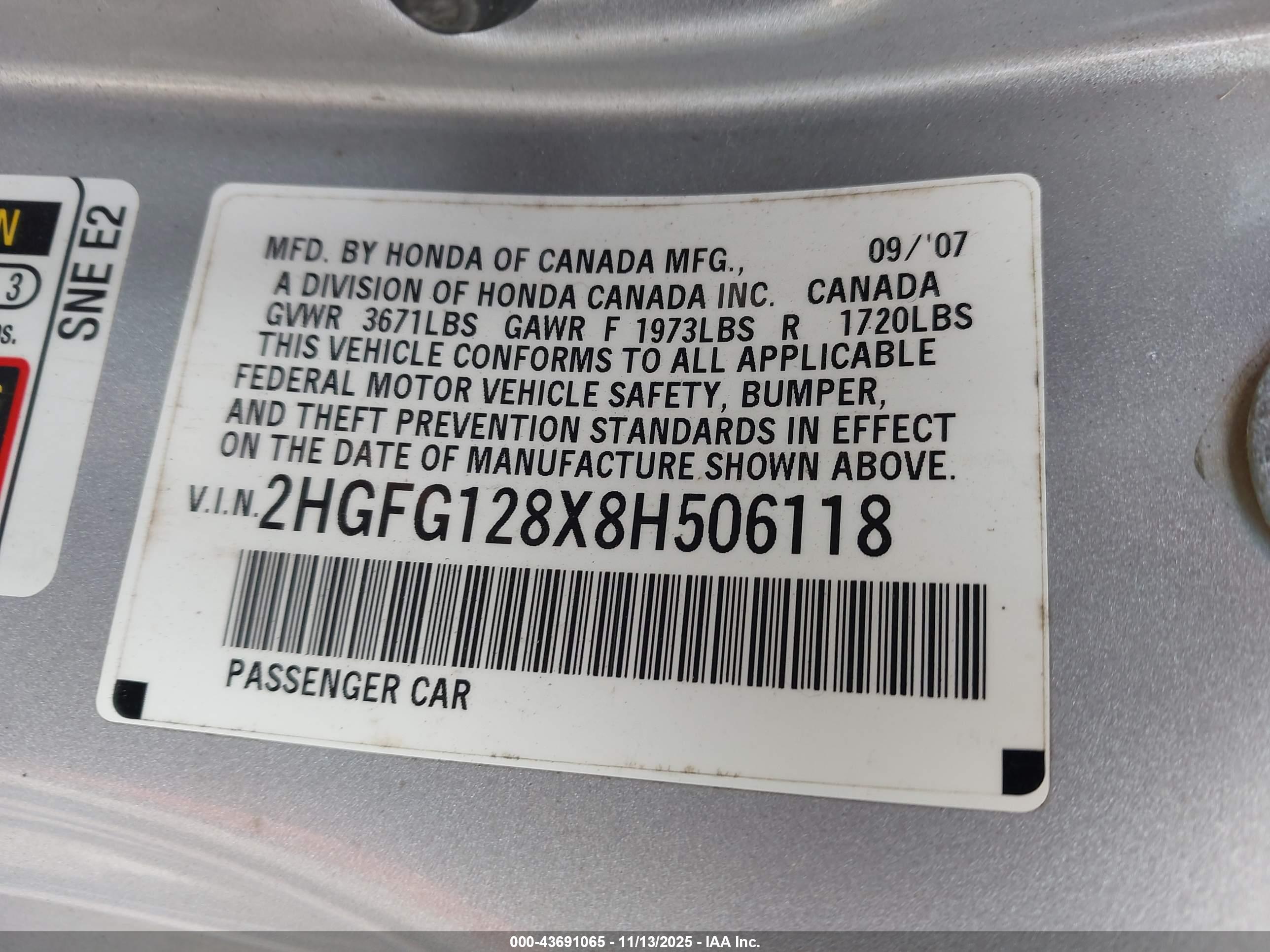 HONDA CIVIC image 9