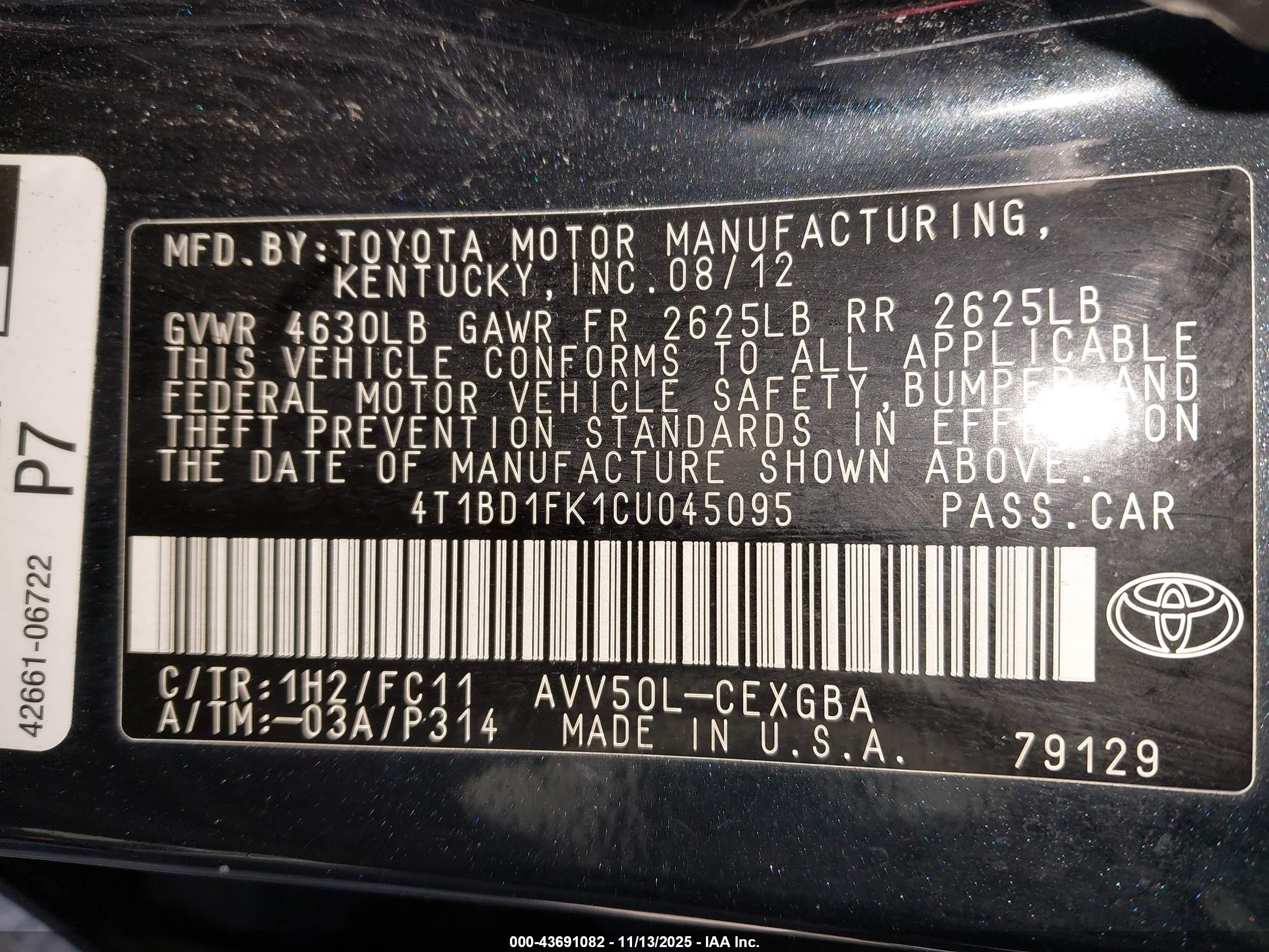 TOYOTA CAMRY image 9