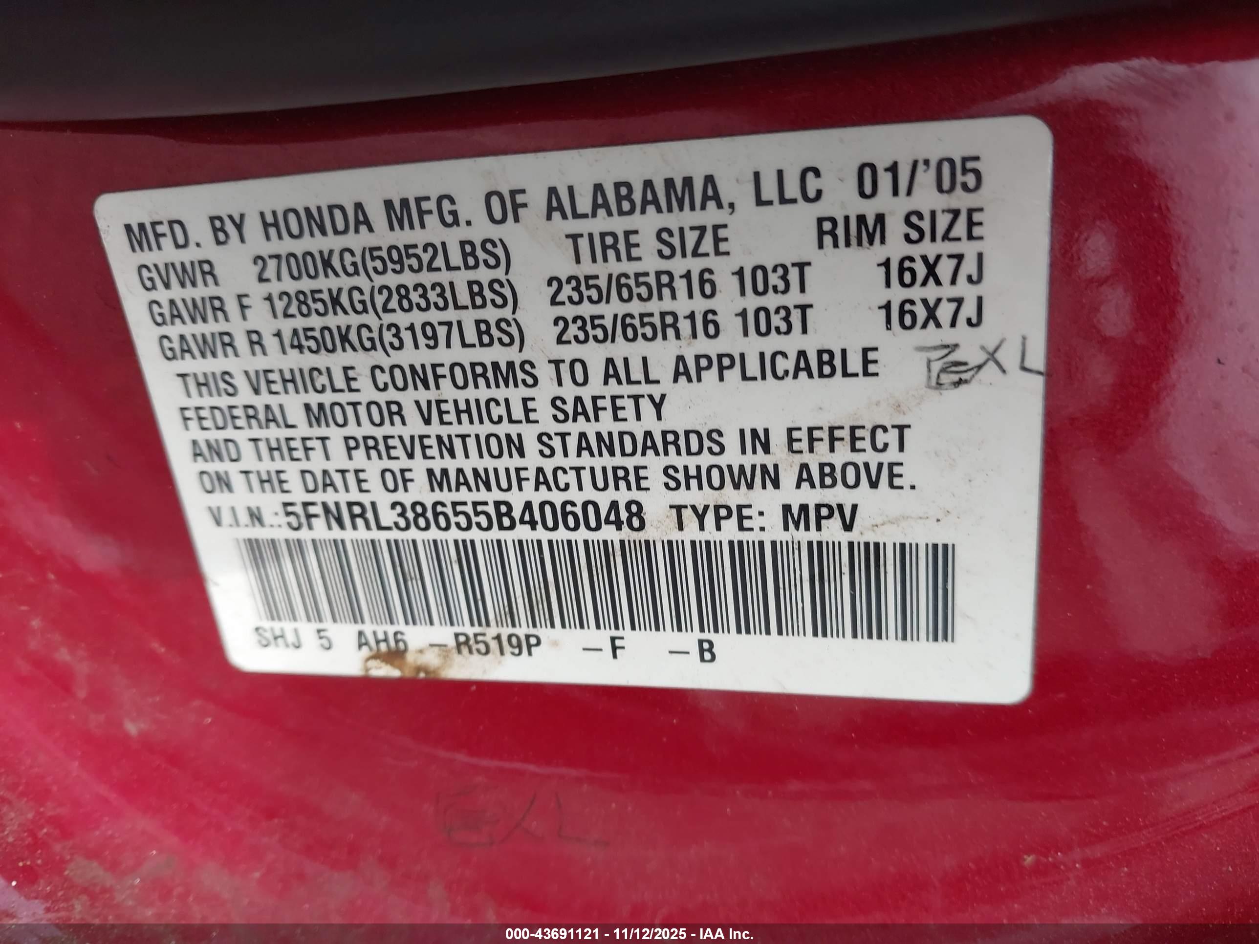 HONDA ODYSSEY image 9