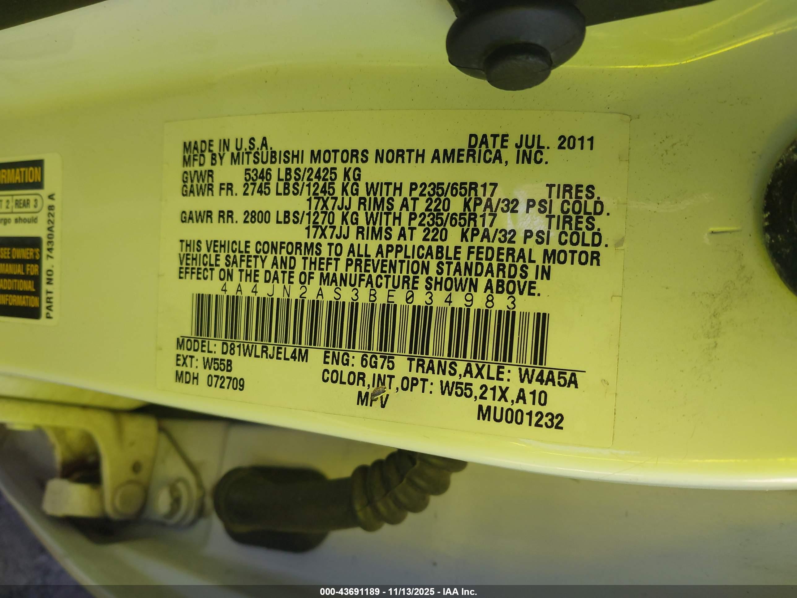 MITSUBISHI ENDEAVOR image 9