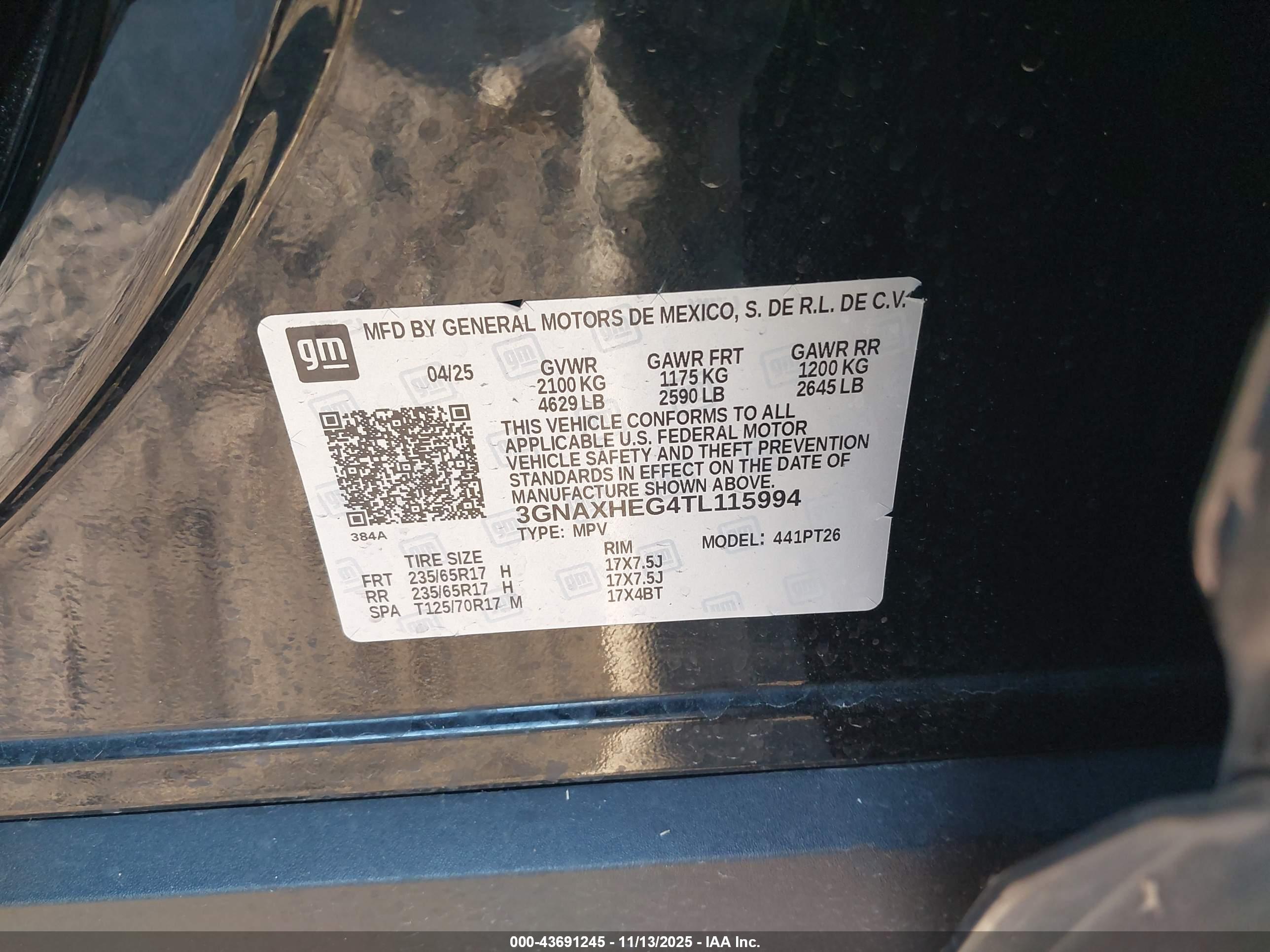 CHEVROLET EQUINOX image 9