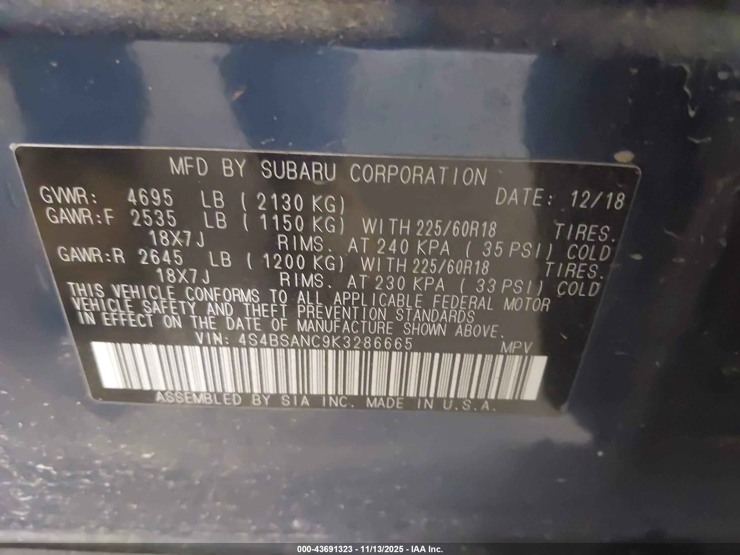 SUBARU OUTBACK image 9