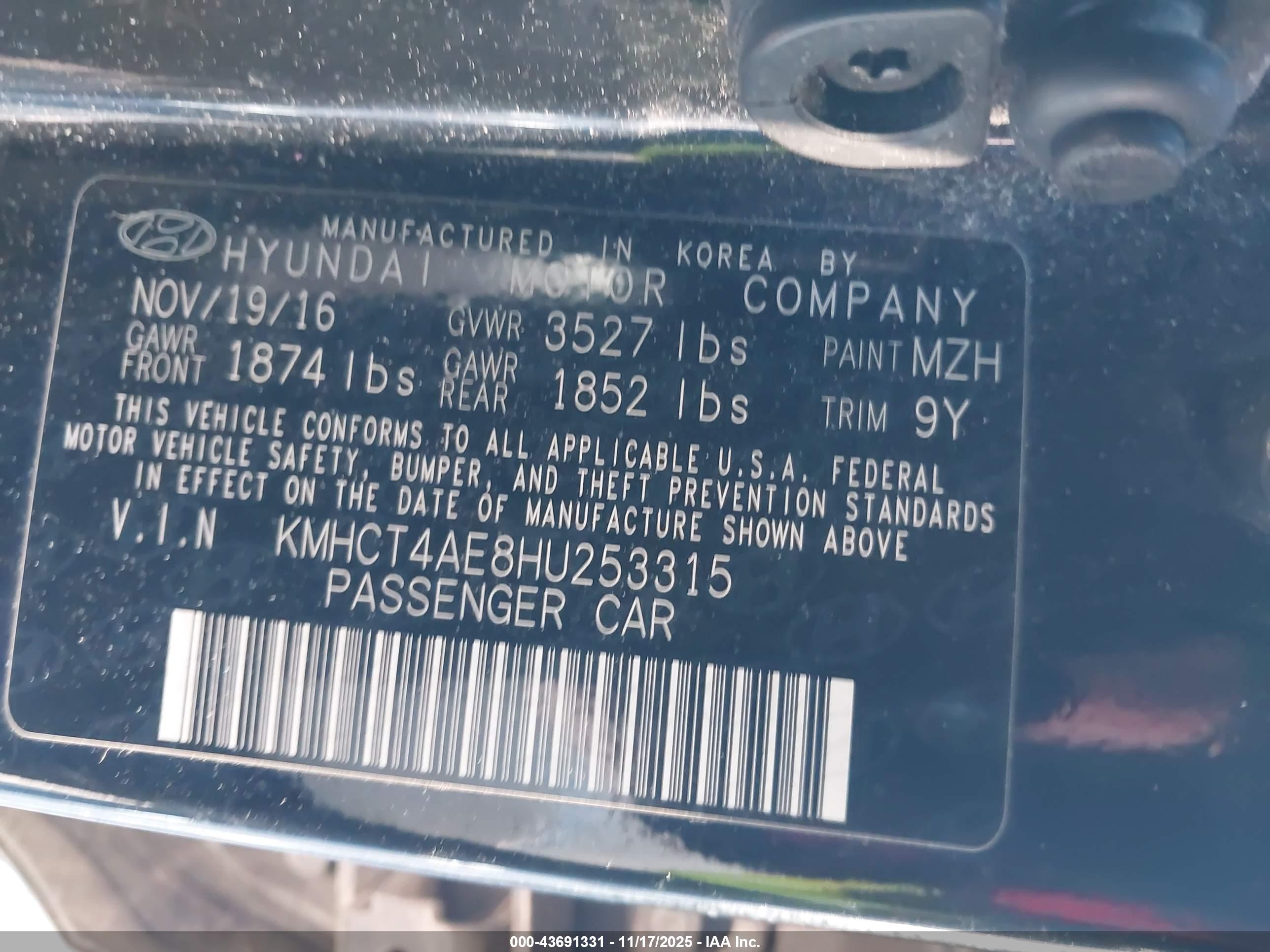 HYUNDAI ACCENT image 9