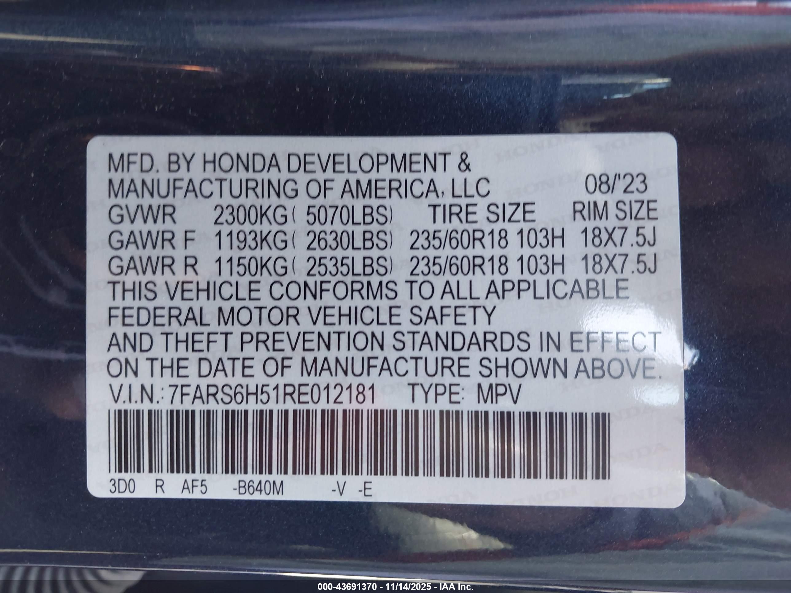 HONDA CR-V image 9