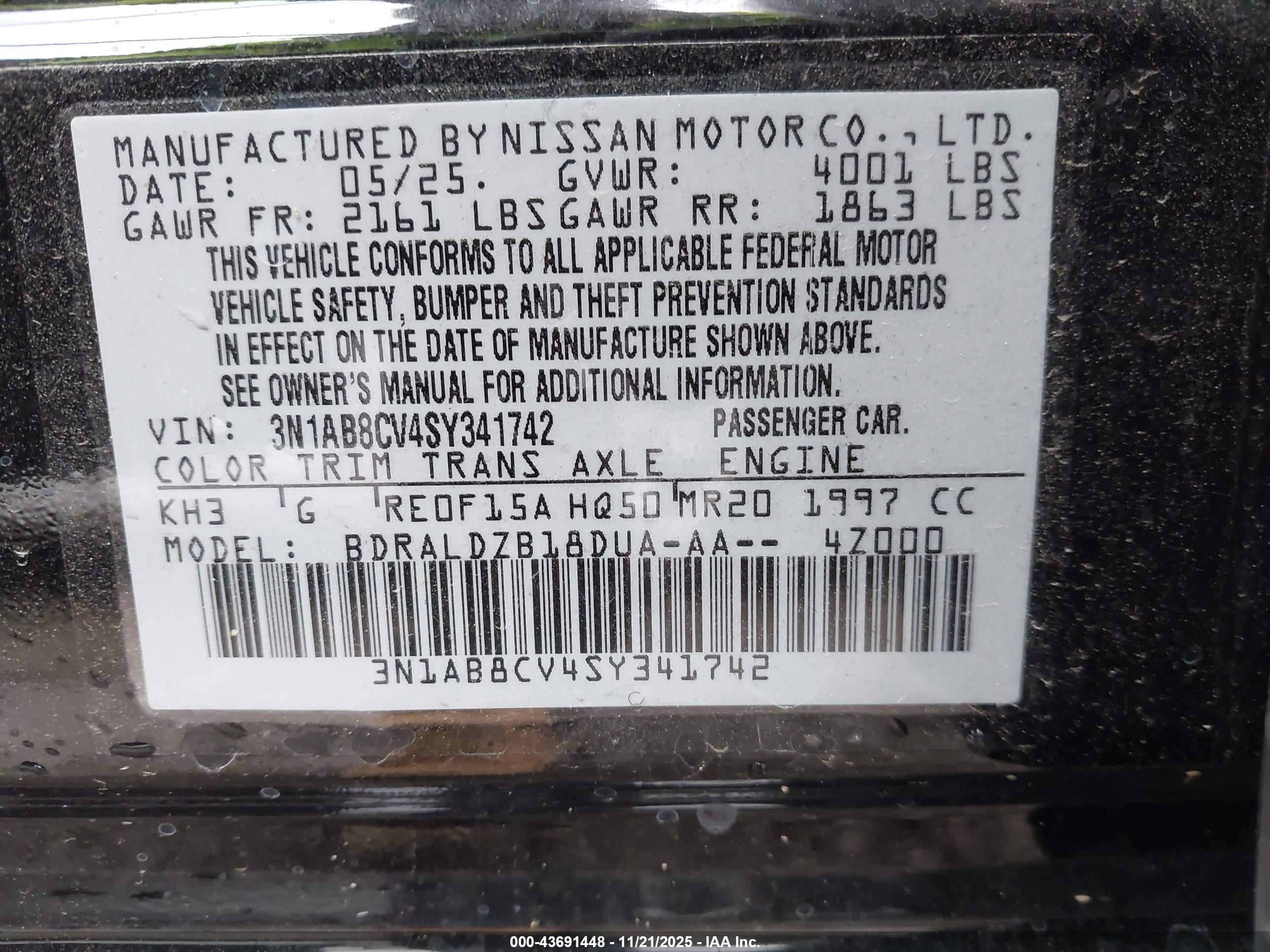 NISSAN SENTRA image 9