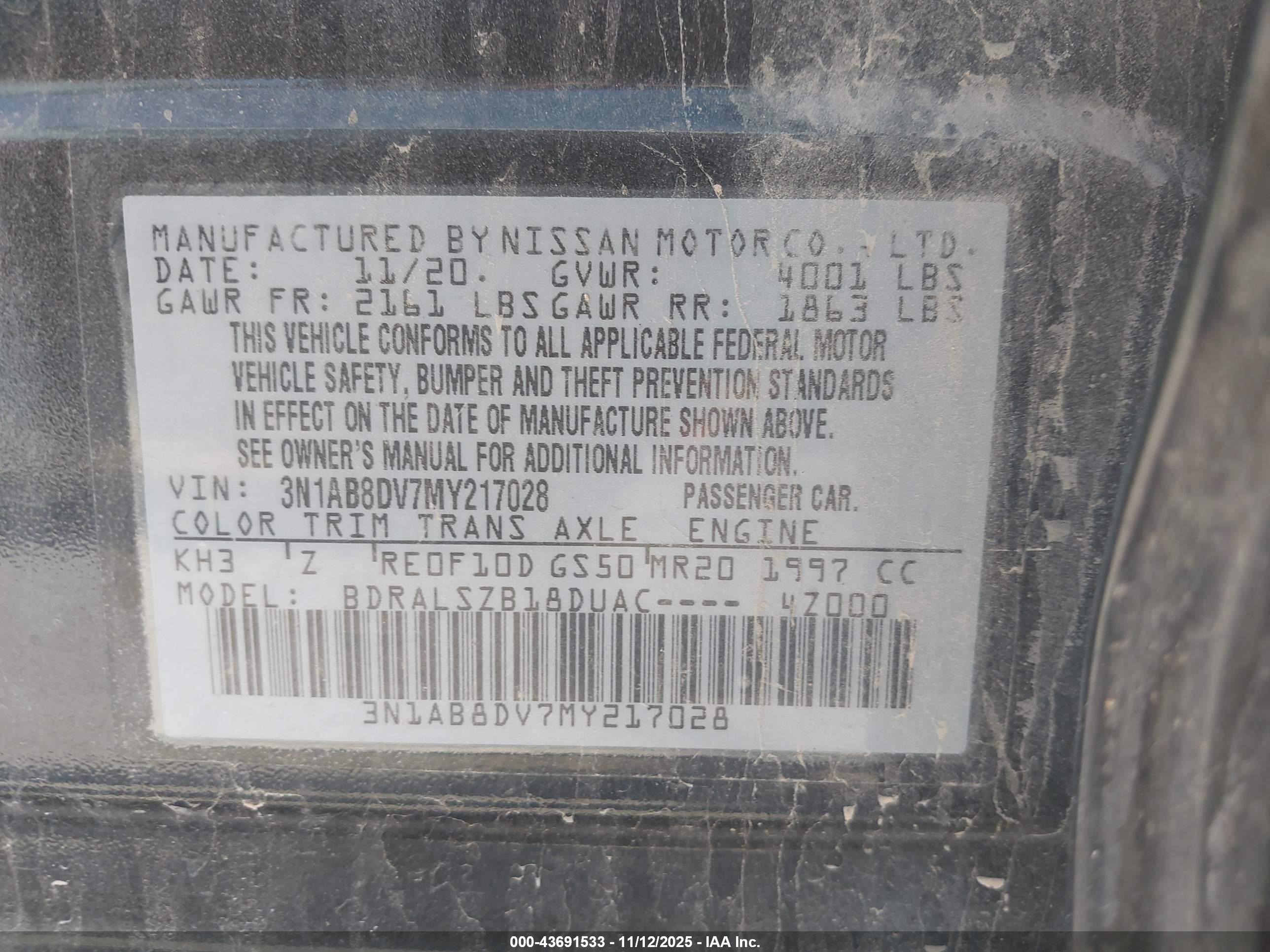 NISSAN SENTRA image 9