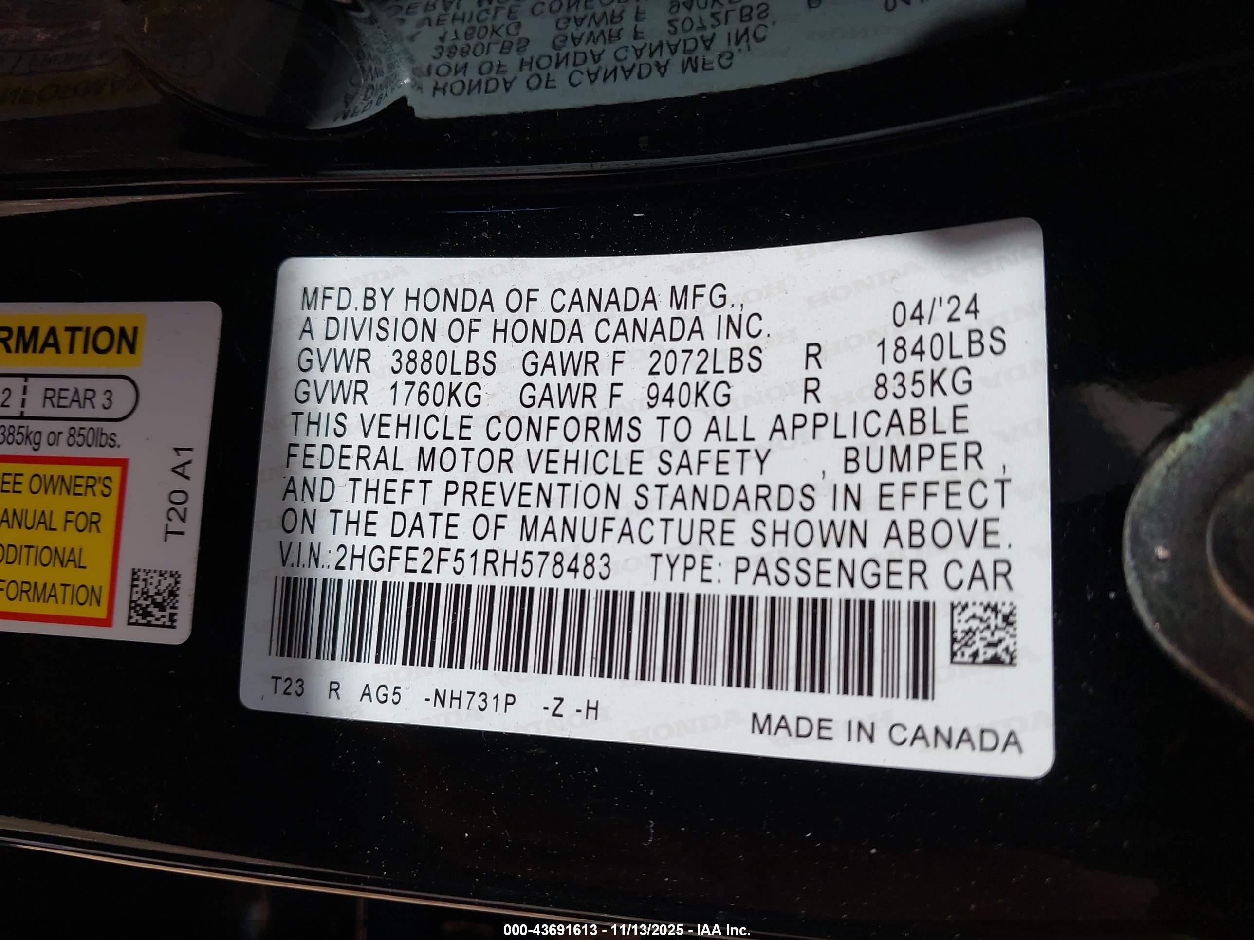HONDA CIVIC image 9