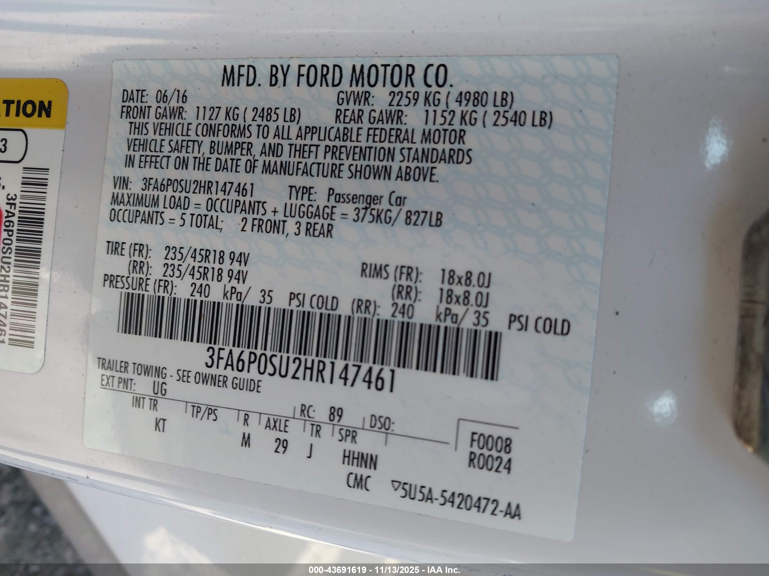 FORD FUSION image 9