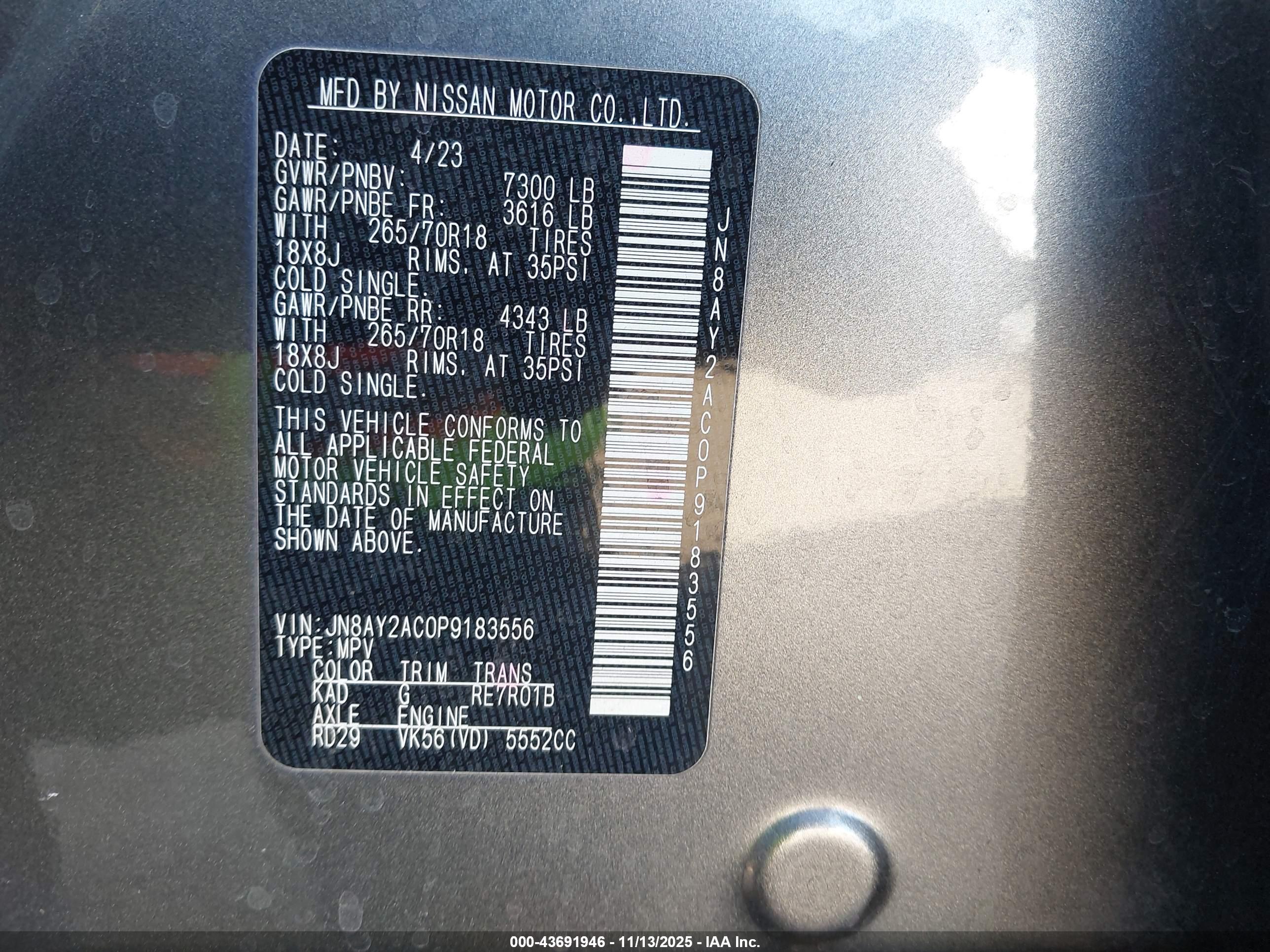 NISSAN ARMADA image 9