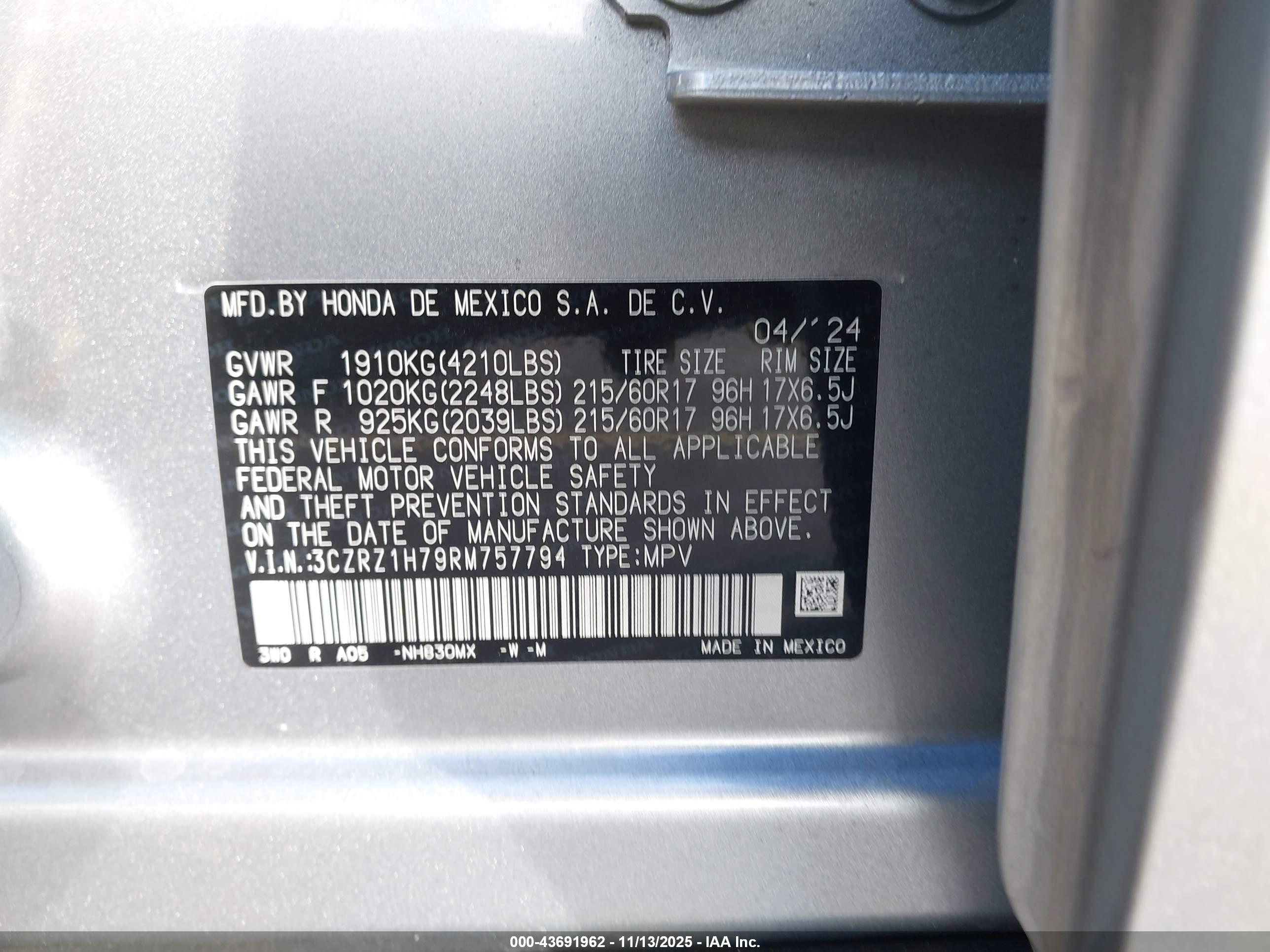 HONDA HR-V image 9
