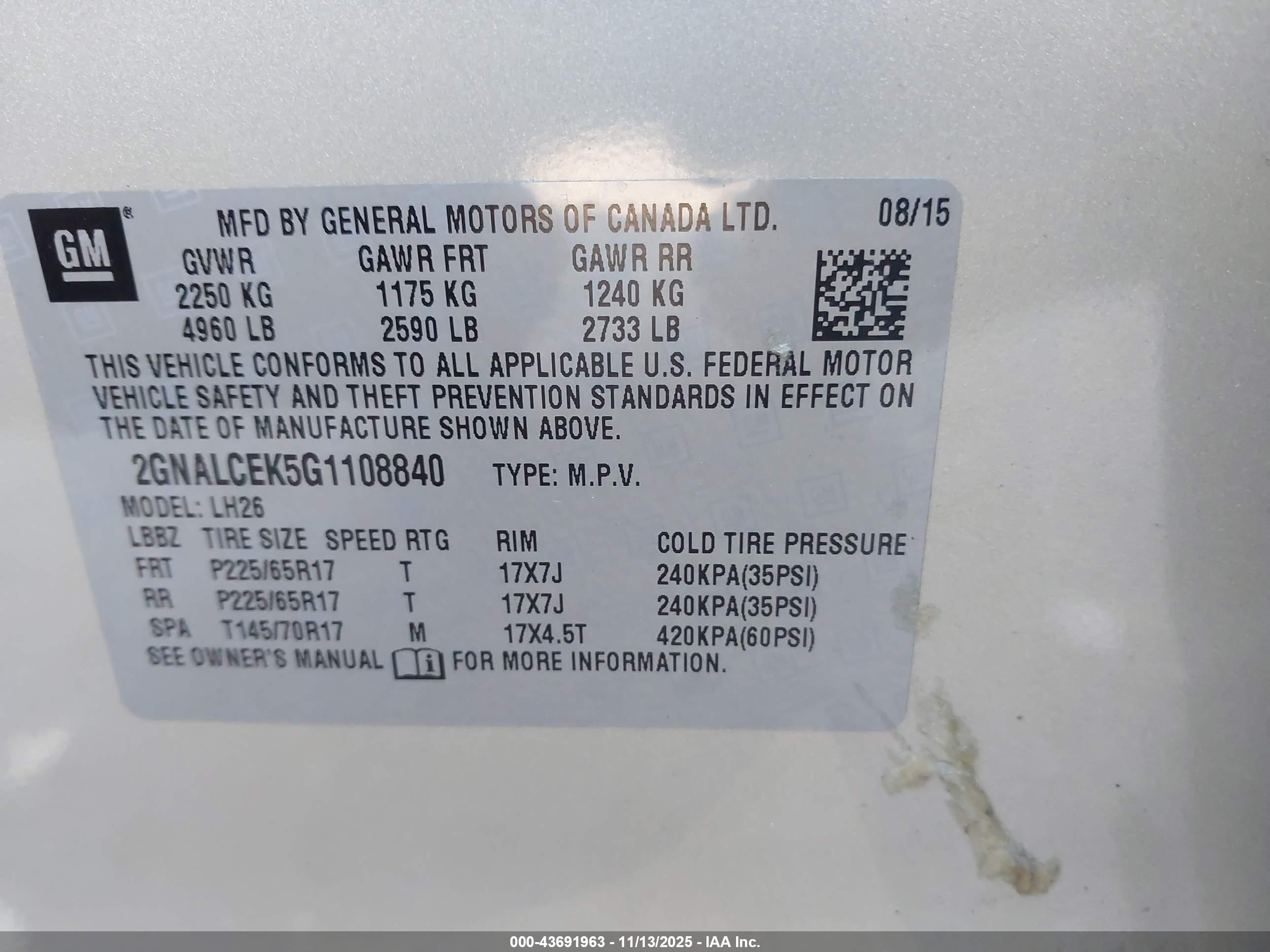 CHEVROLET EQUINOX image 9