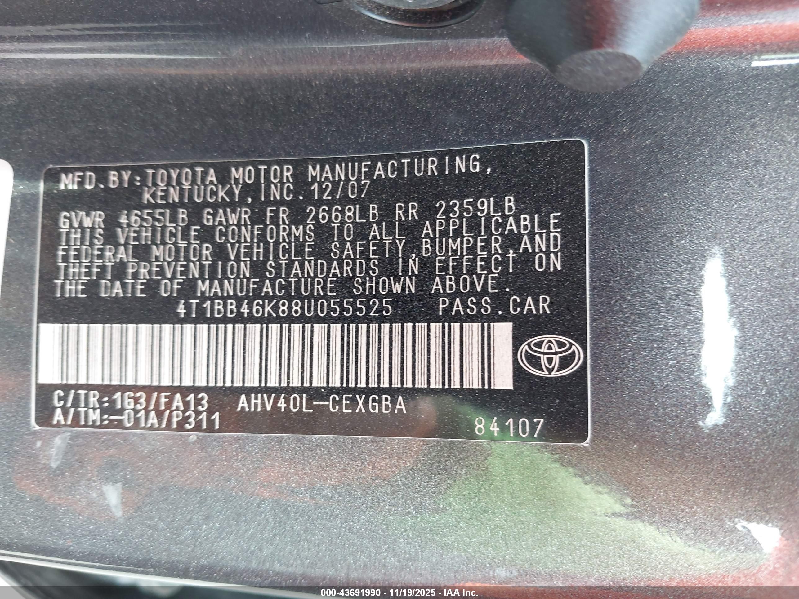 TOYOTA CAMRY image 9