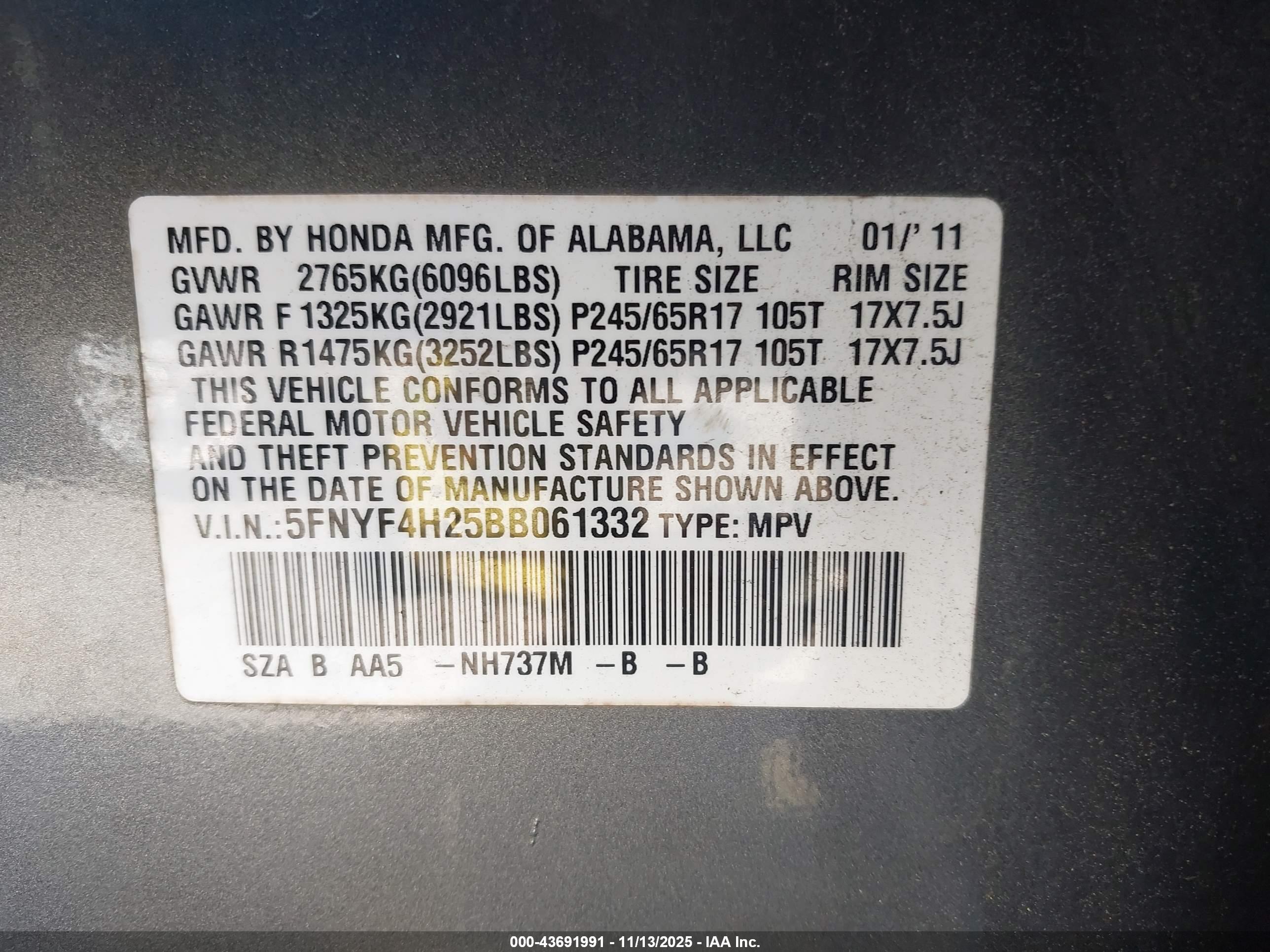 HONDA PILOT image 9