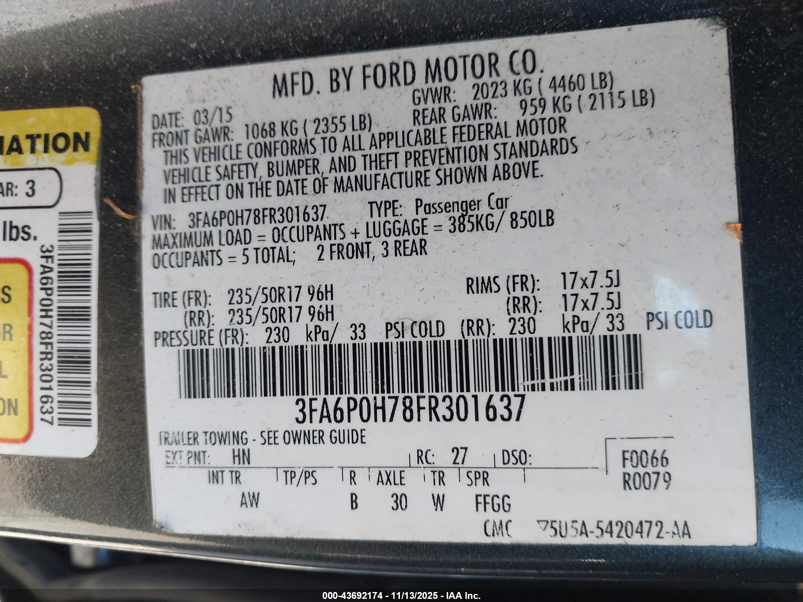 FORD FUSION image 9