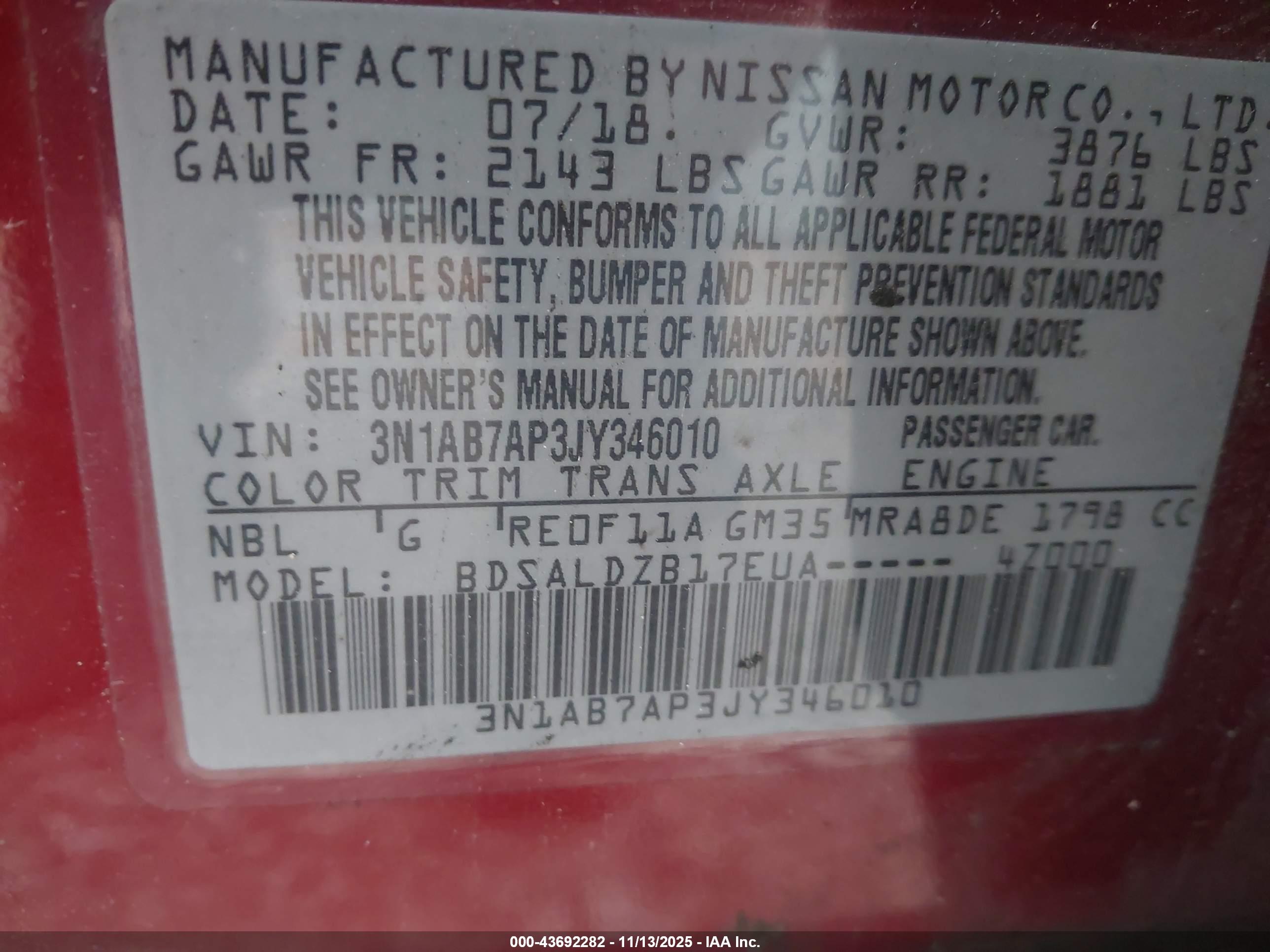 NISSAN SENTRA image 9