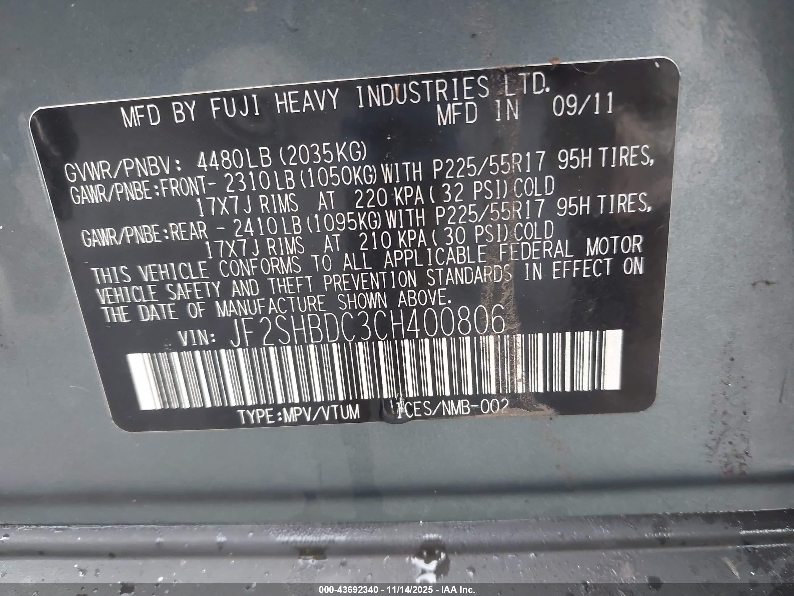 SUBARU FORESTER image 9