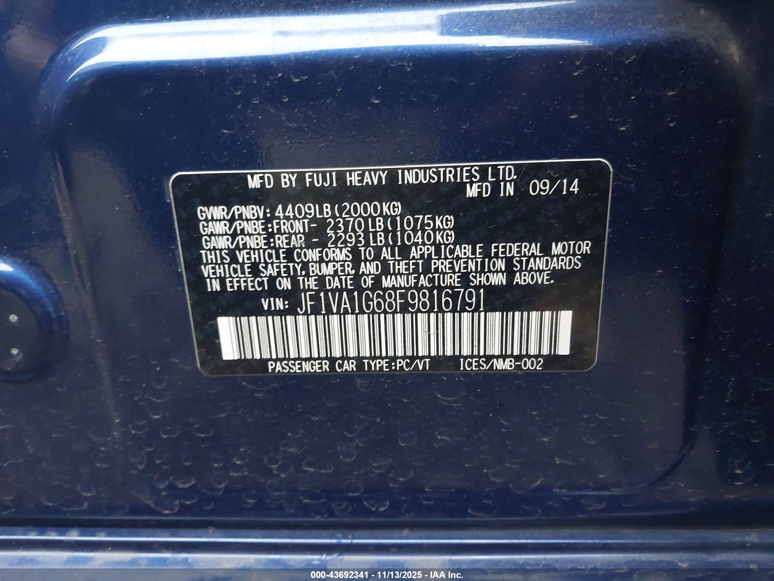 SUBARU WRX image 9