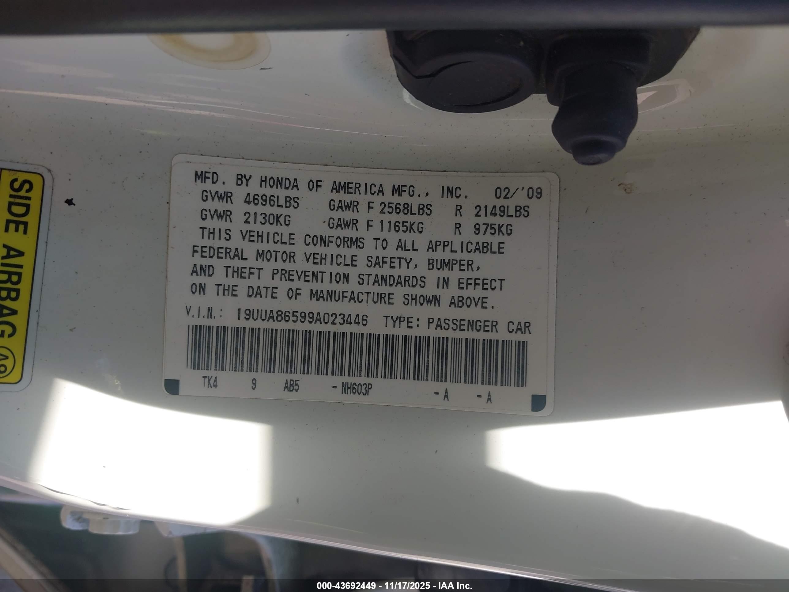 ACURA TL image 9