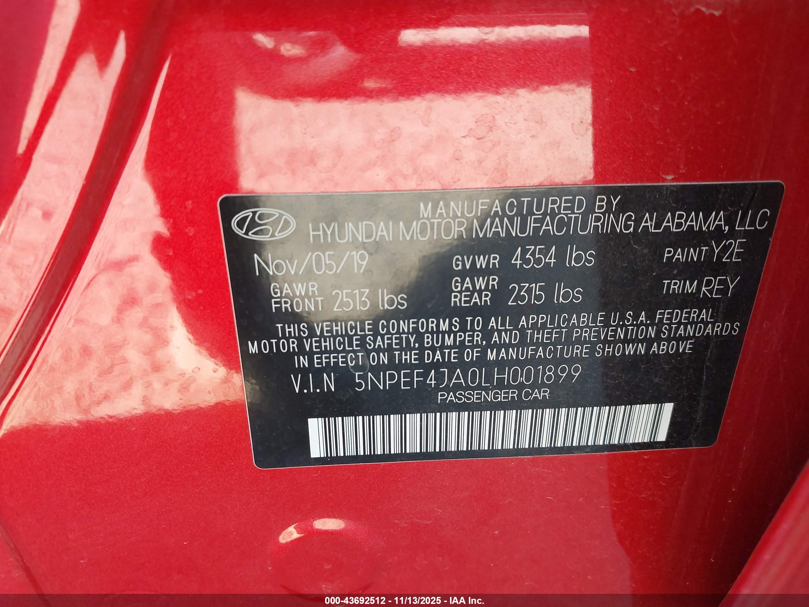 HYUNDAI SONATA image 9