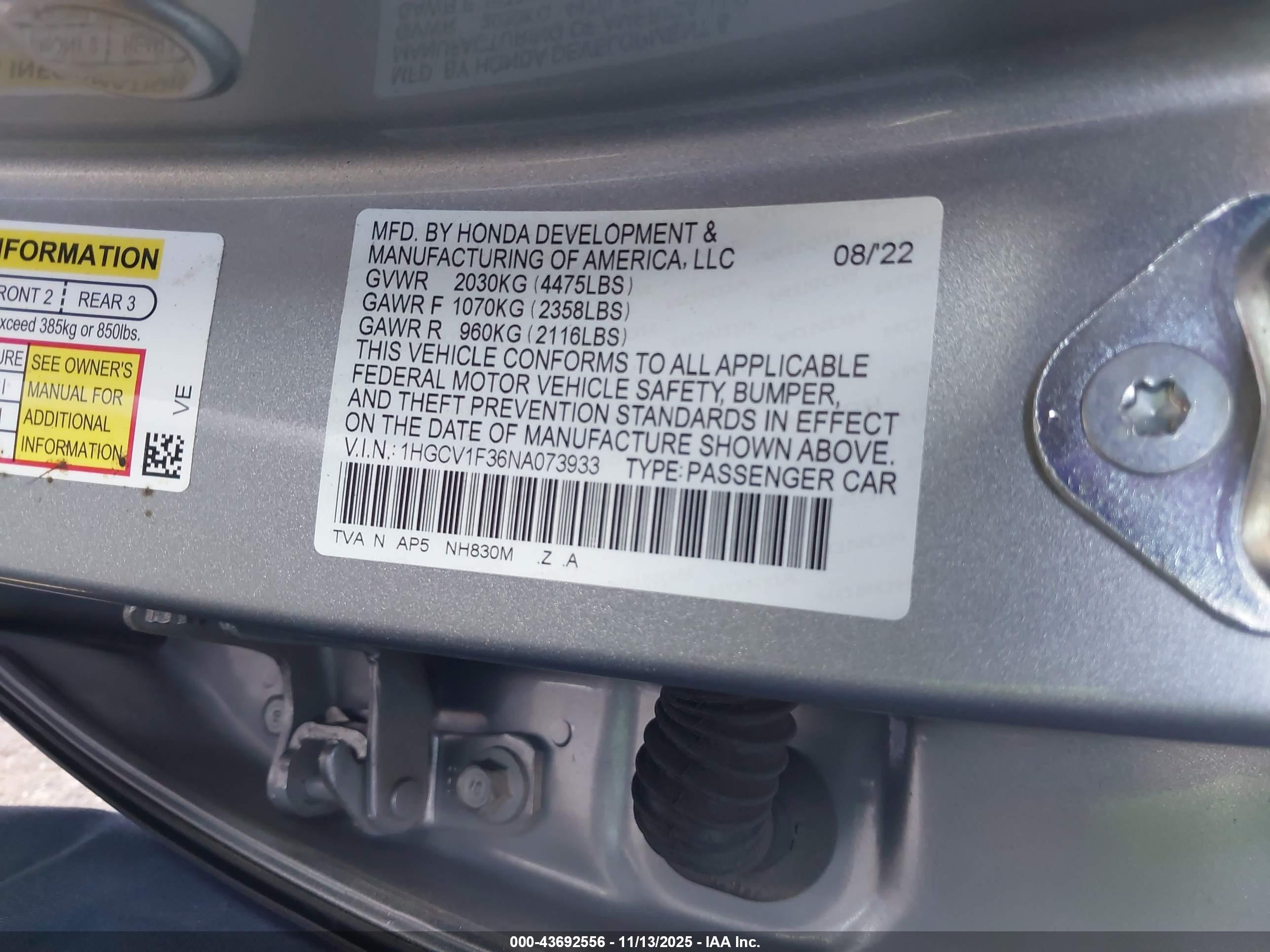 HONDA ACCORD image 9