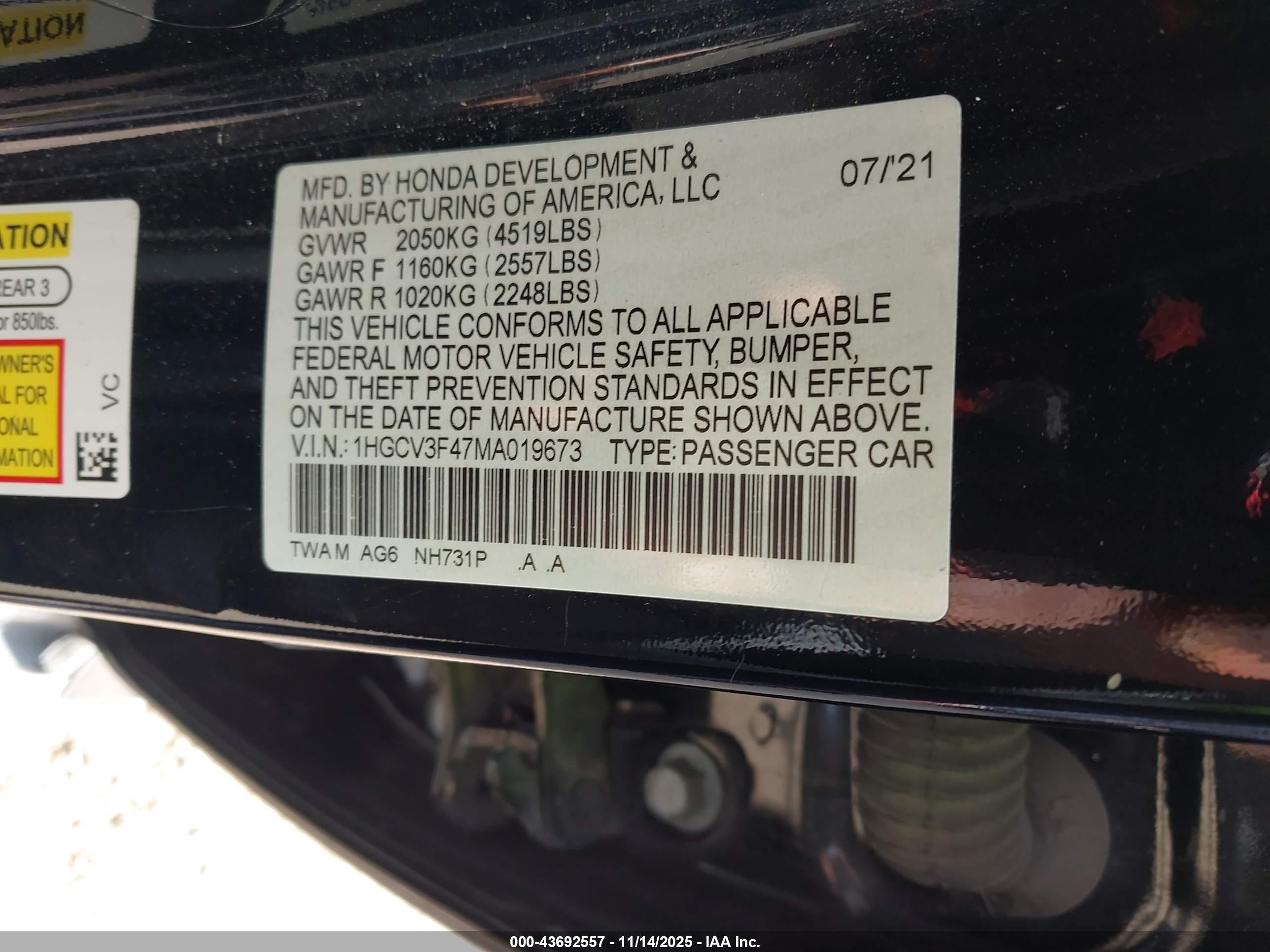 HONDA ACCORD image 9