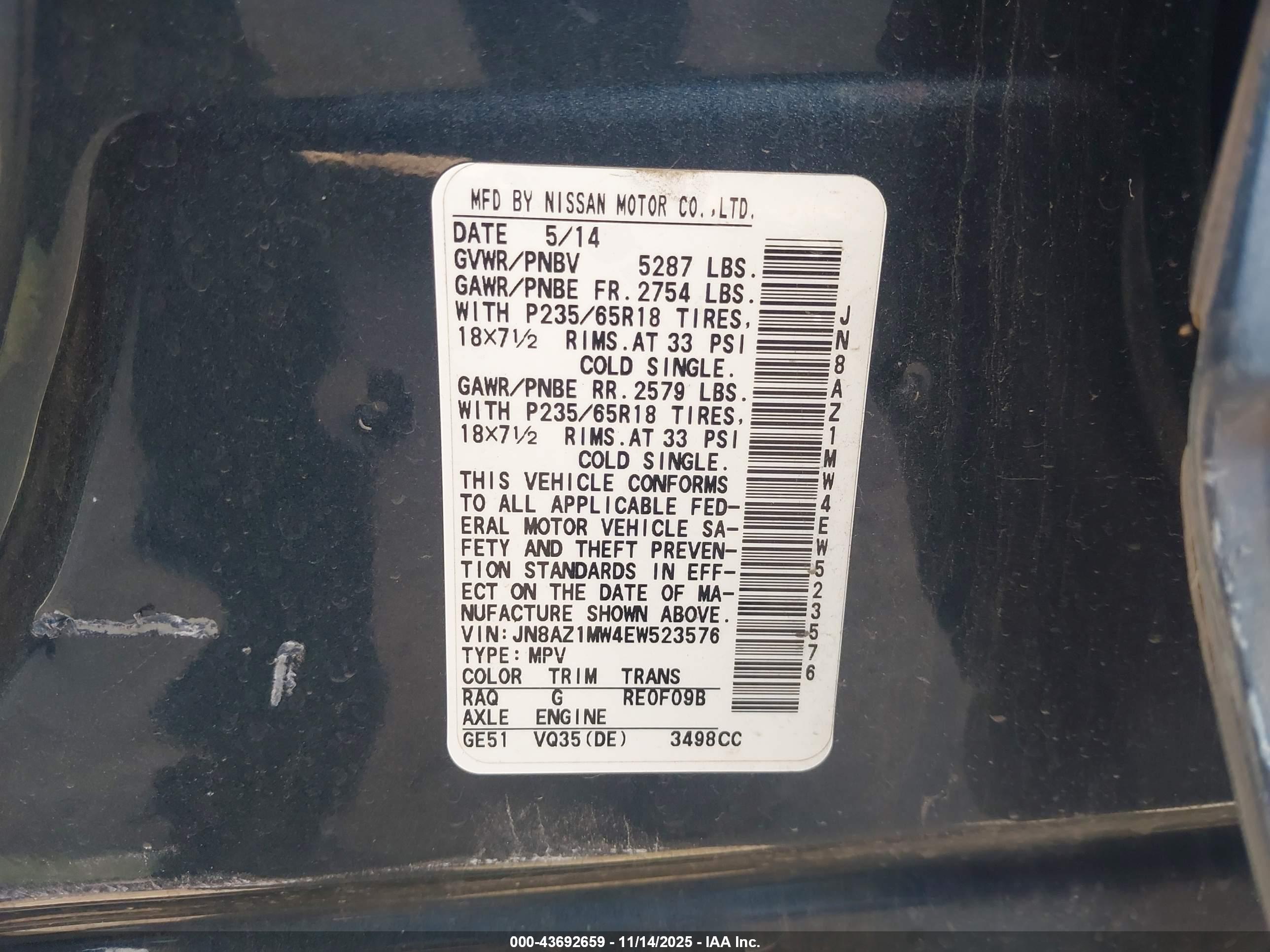 NISSAN MURANO image 9