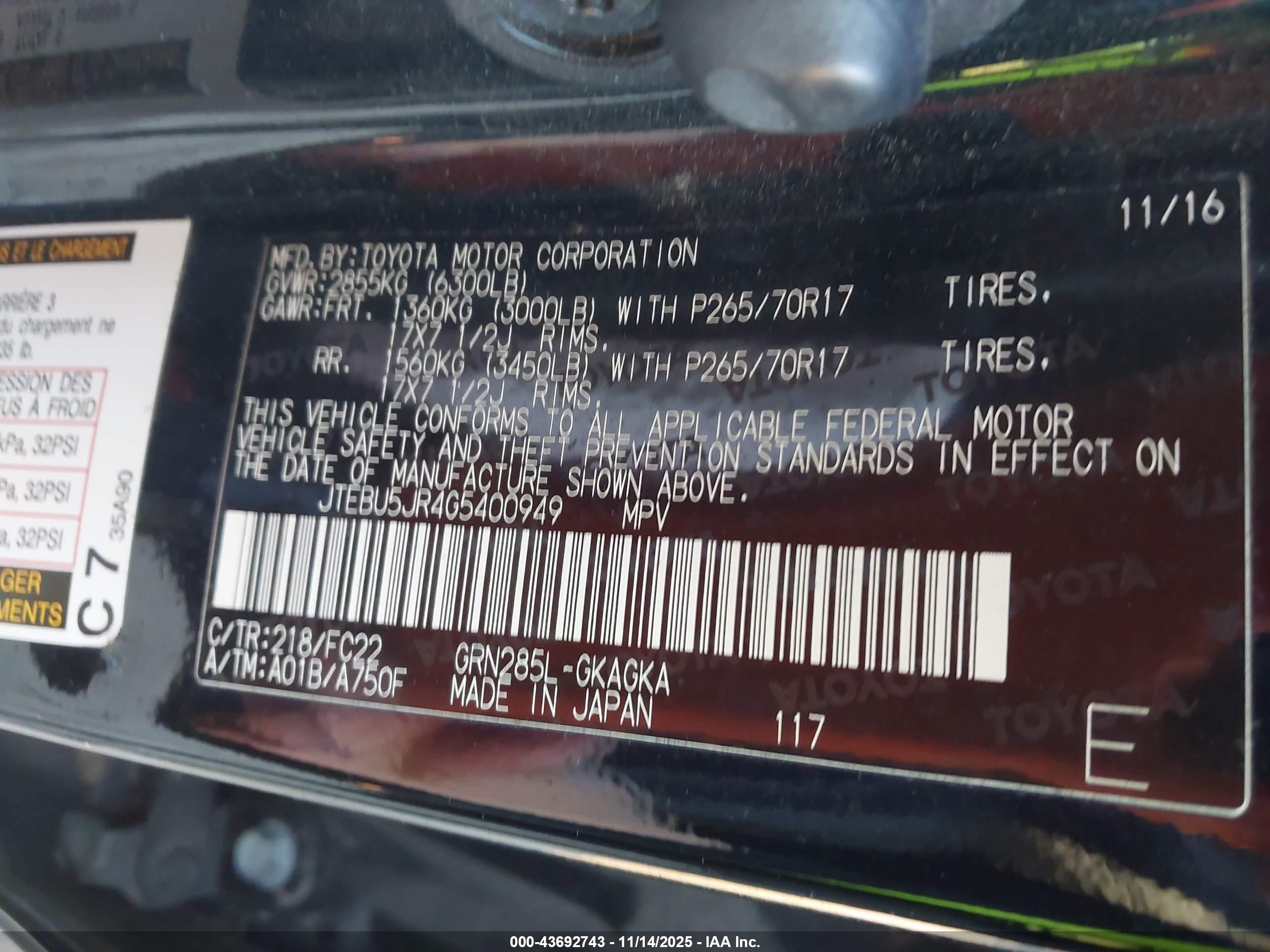 TOYOTA 4RUNNER image 9