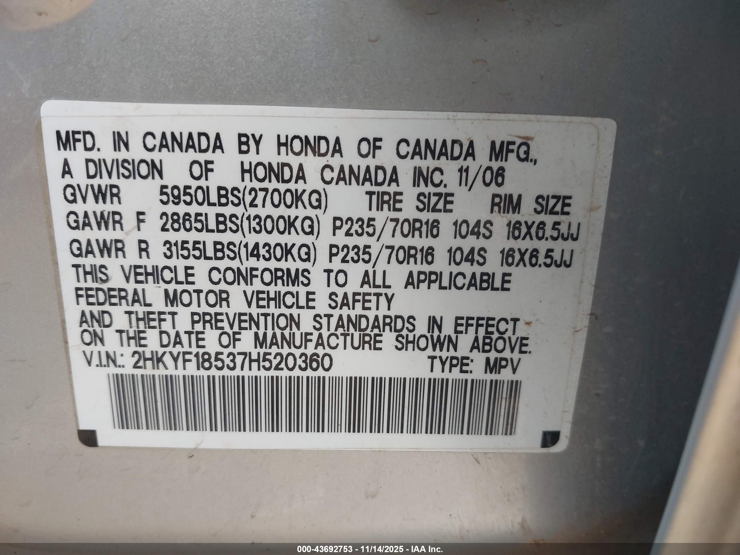 HONDA PILOT image 9
