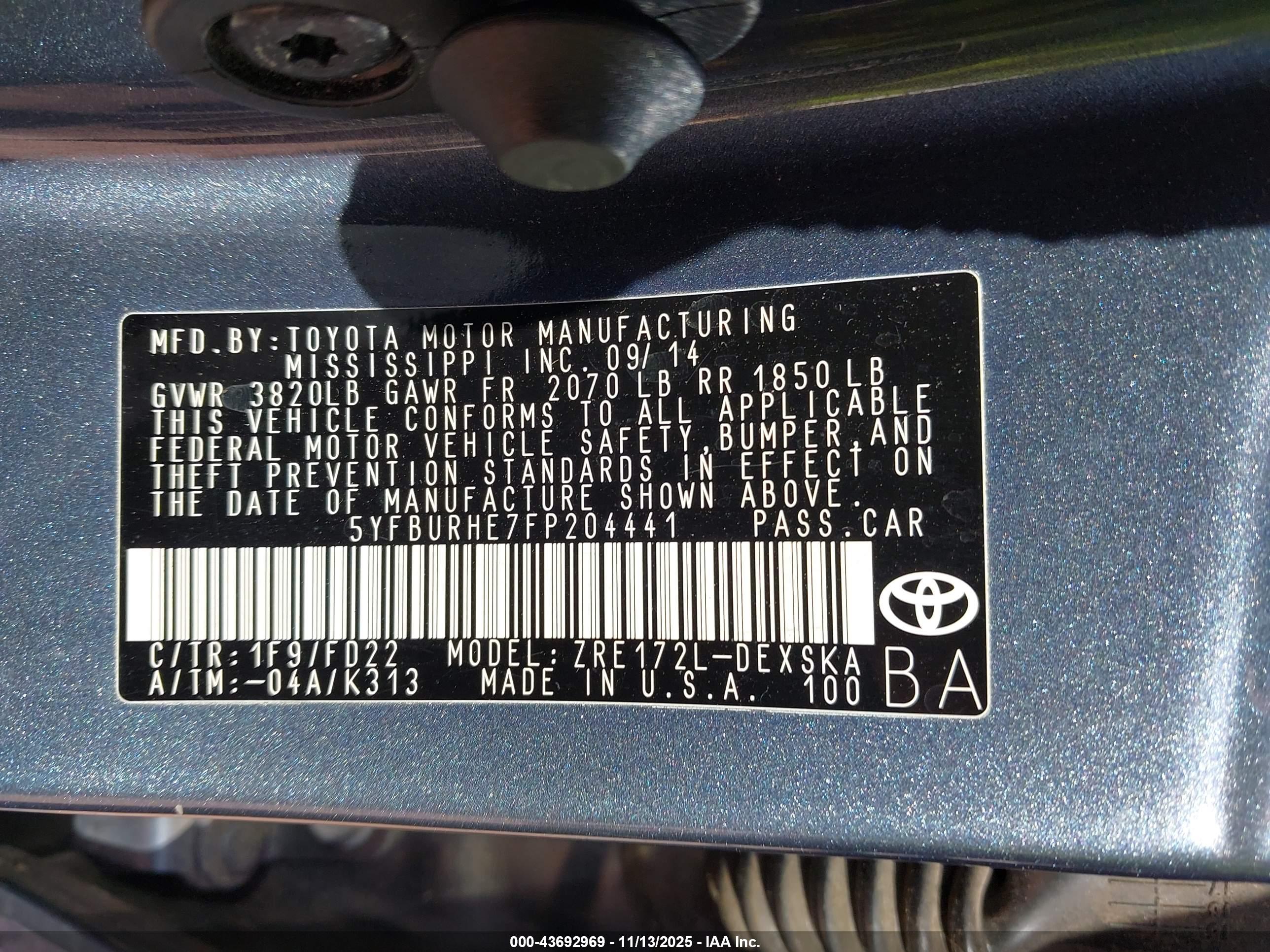 TOYOTA COROLLA image 9