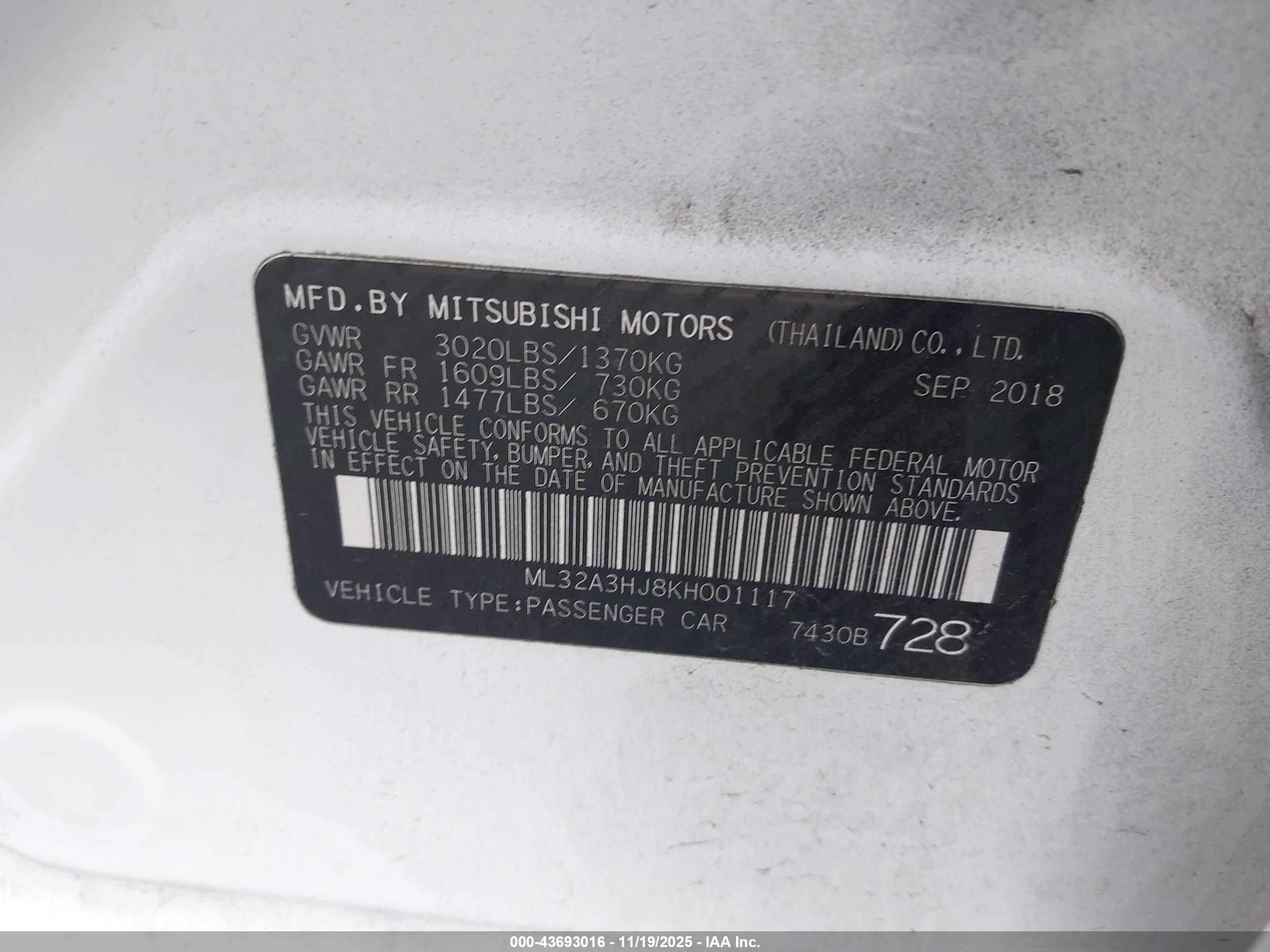 MITSUBISHI MIRAGE image 9