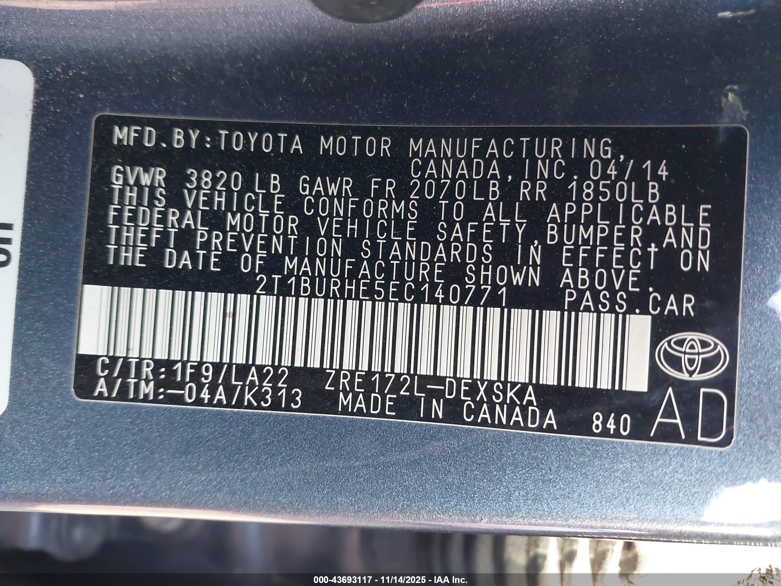 TOYOTA COROLLA image 9