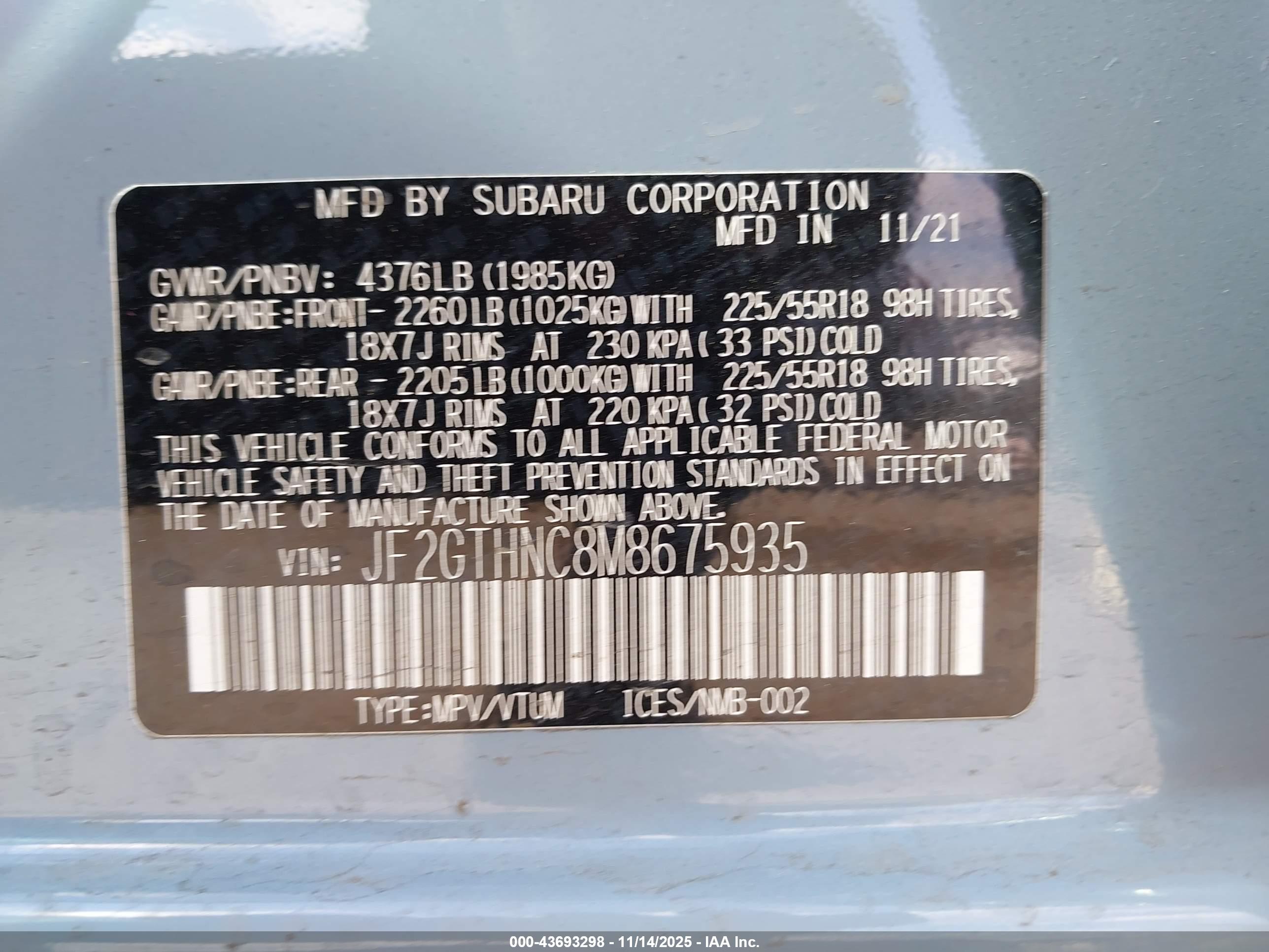 SUBARU CROSSTREK image 9
