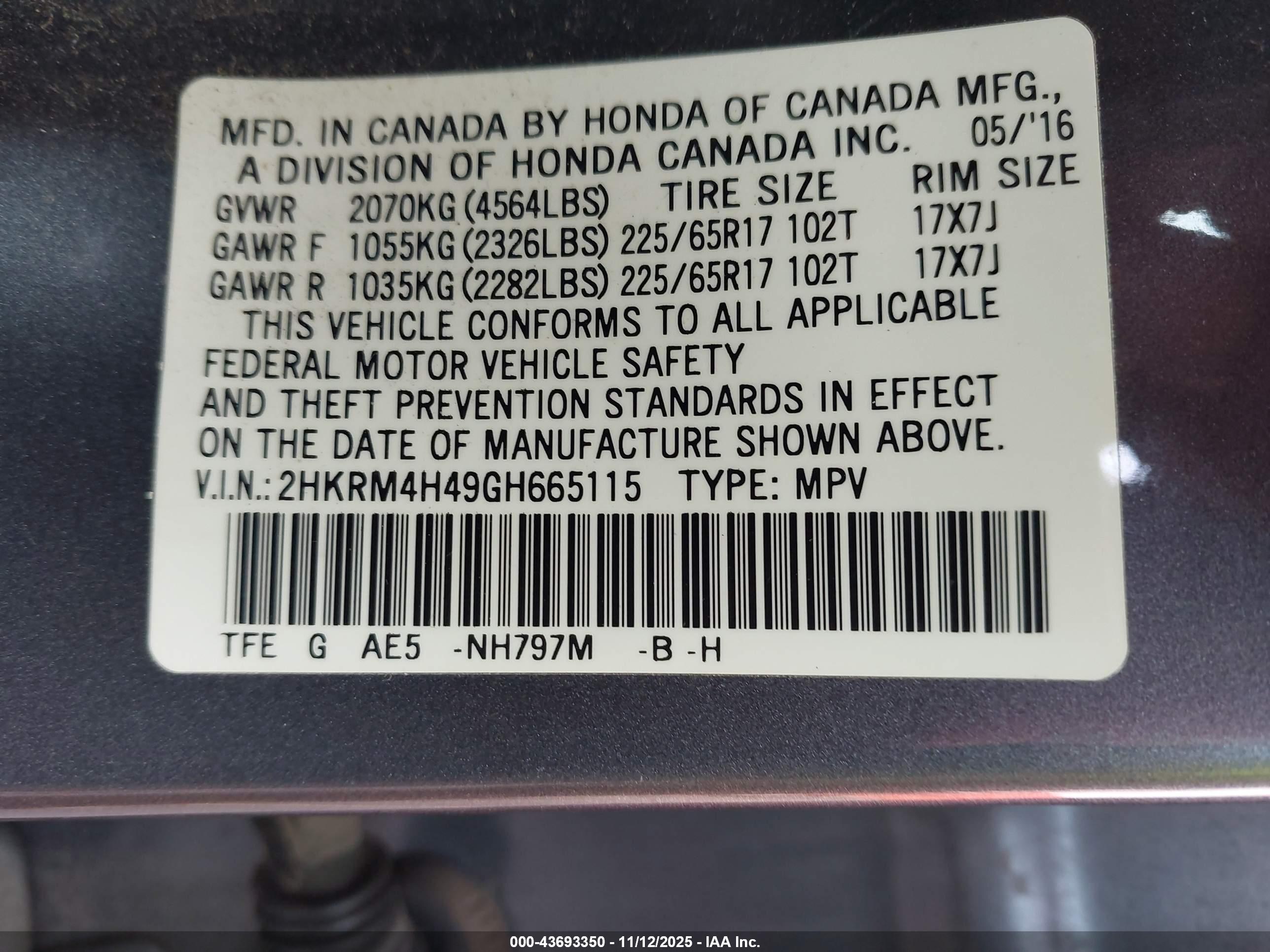 HONDA CR-V image 9