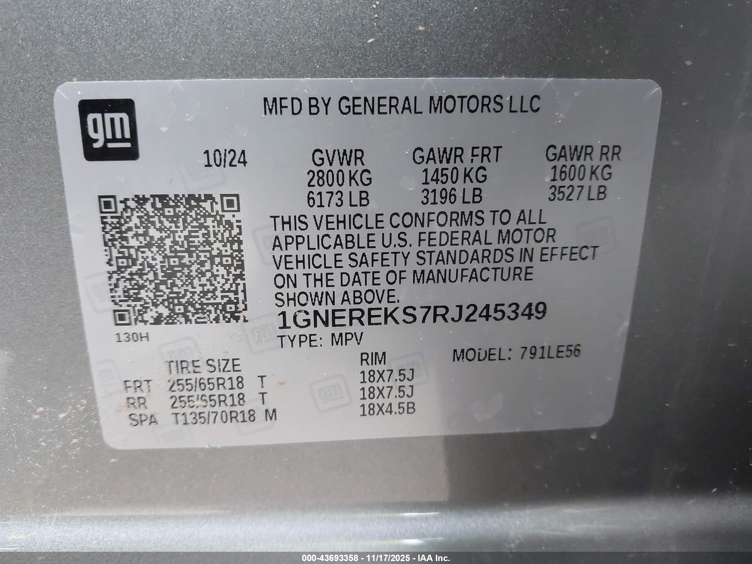 CHEVROLET TRAVERSE image 9